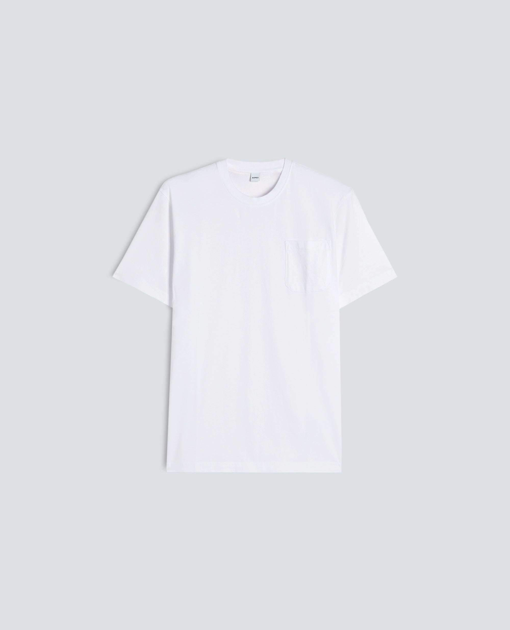 BAUMWOLLJERSEY-T-SHIRT - BIANCO - ASPESI