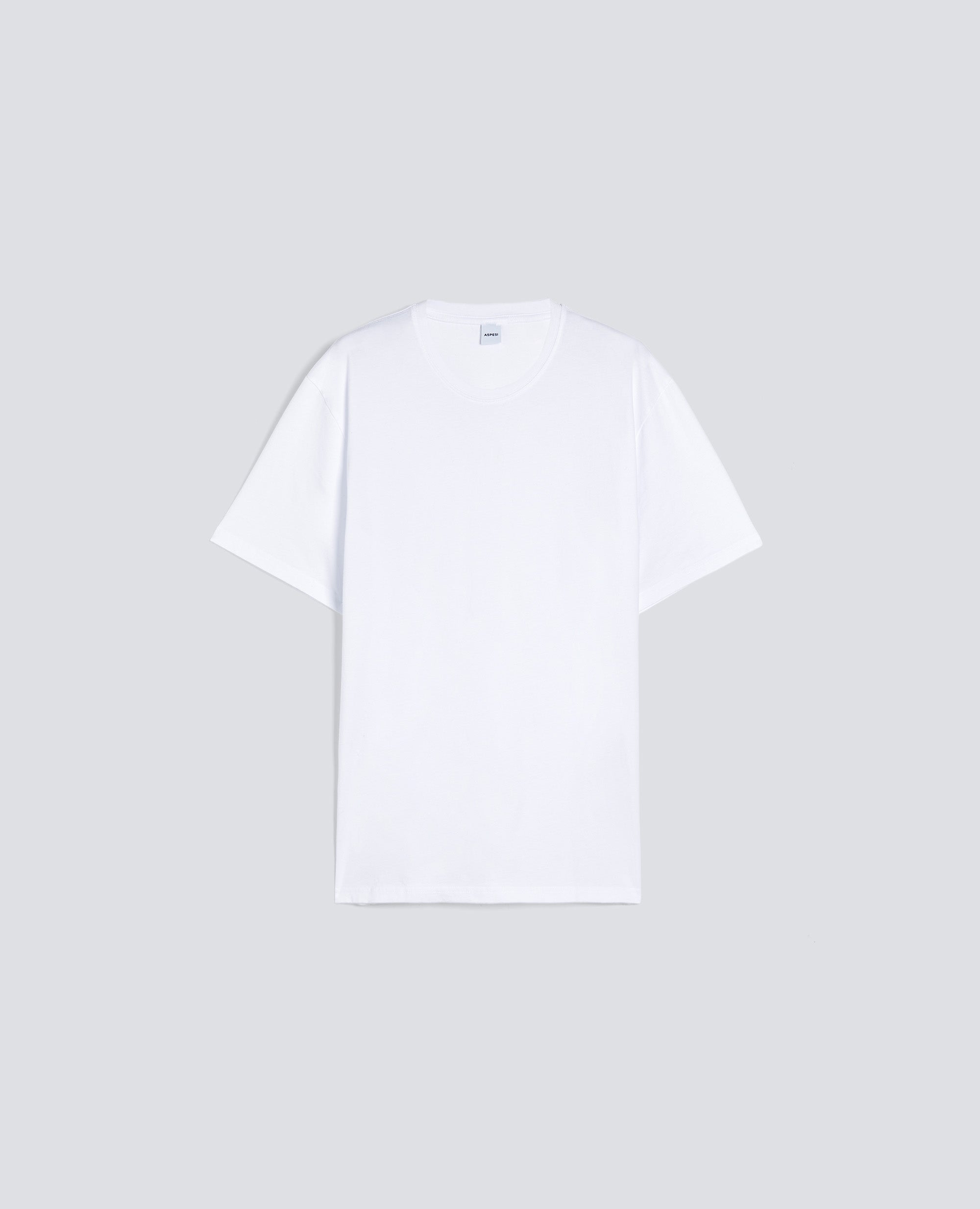 T-SHIRT IN JERSEY DI COTONE - BIANCO - ASPESI
