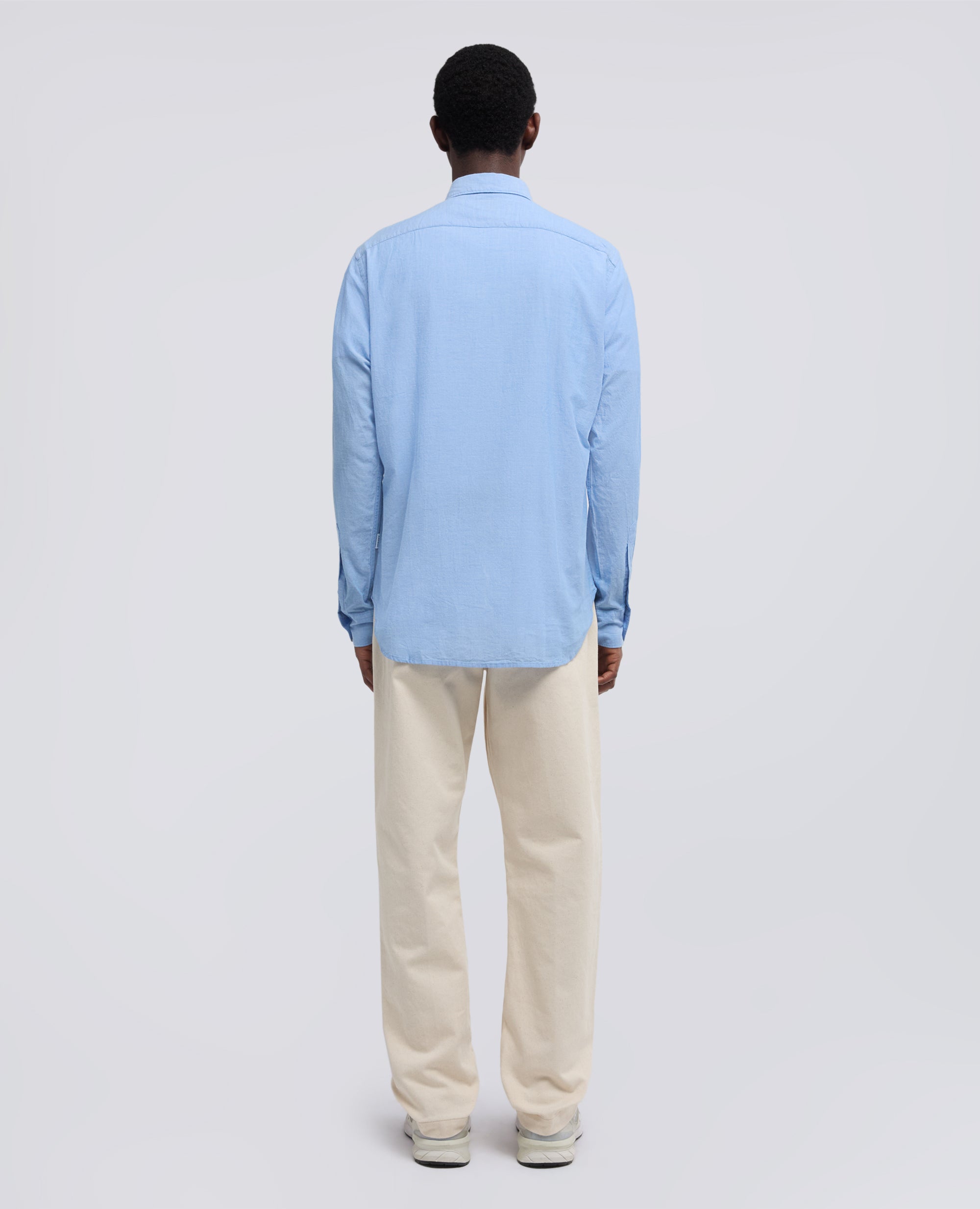 CAMISA CLASICA INDIA CHAMBRAY - AZZURRO - ASPESI