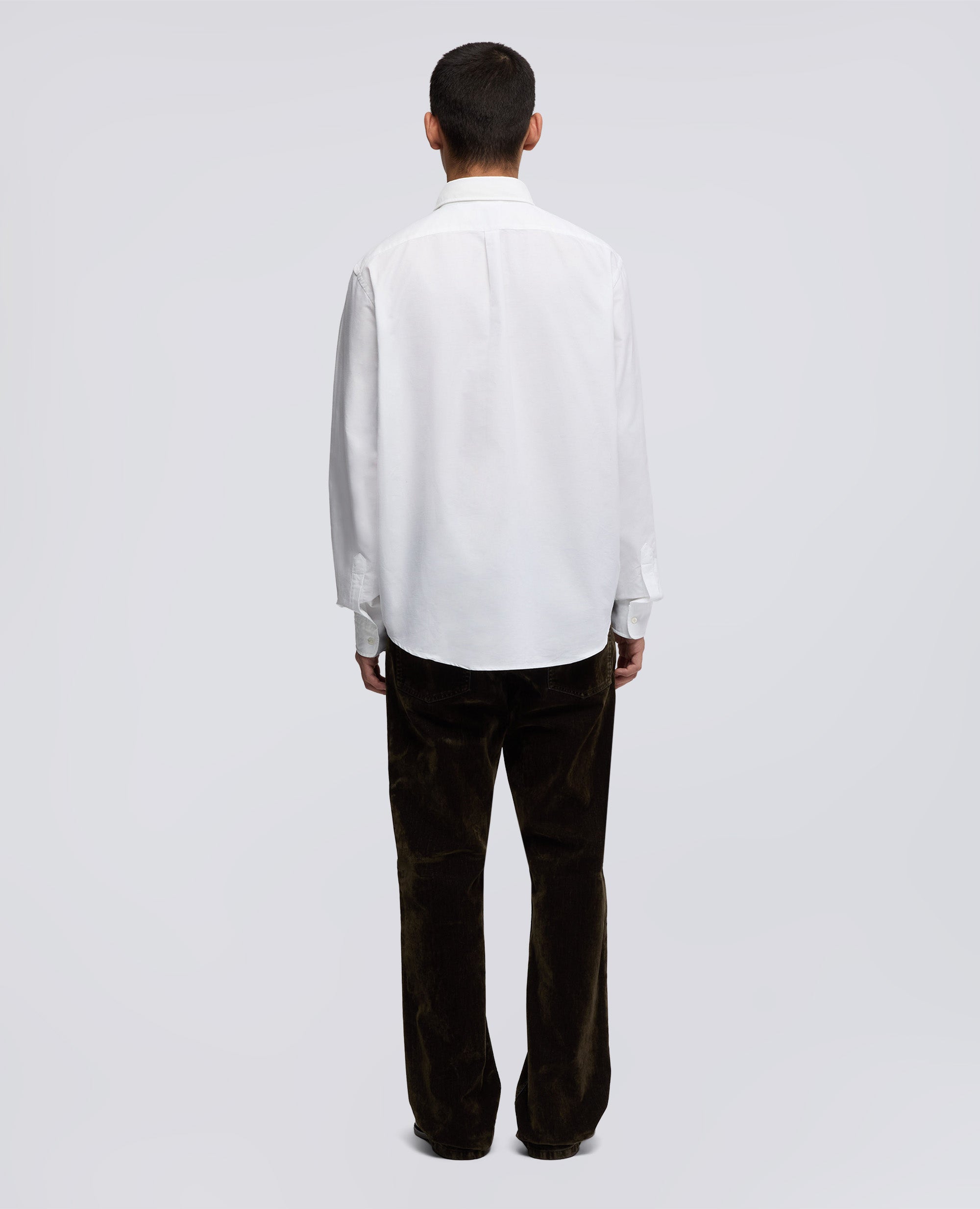 CHEMISE EN COTON OXFORD AVEC COL BOUTONNE - BIANCO - ASPESI