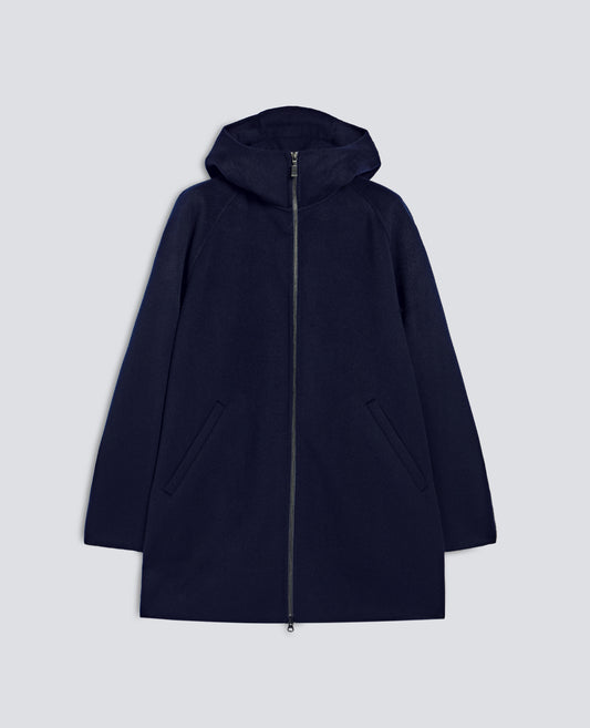 CHAQUETA DE LANA SUPER DOPPEL - BLU - ASPESI