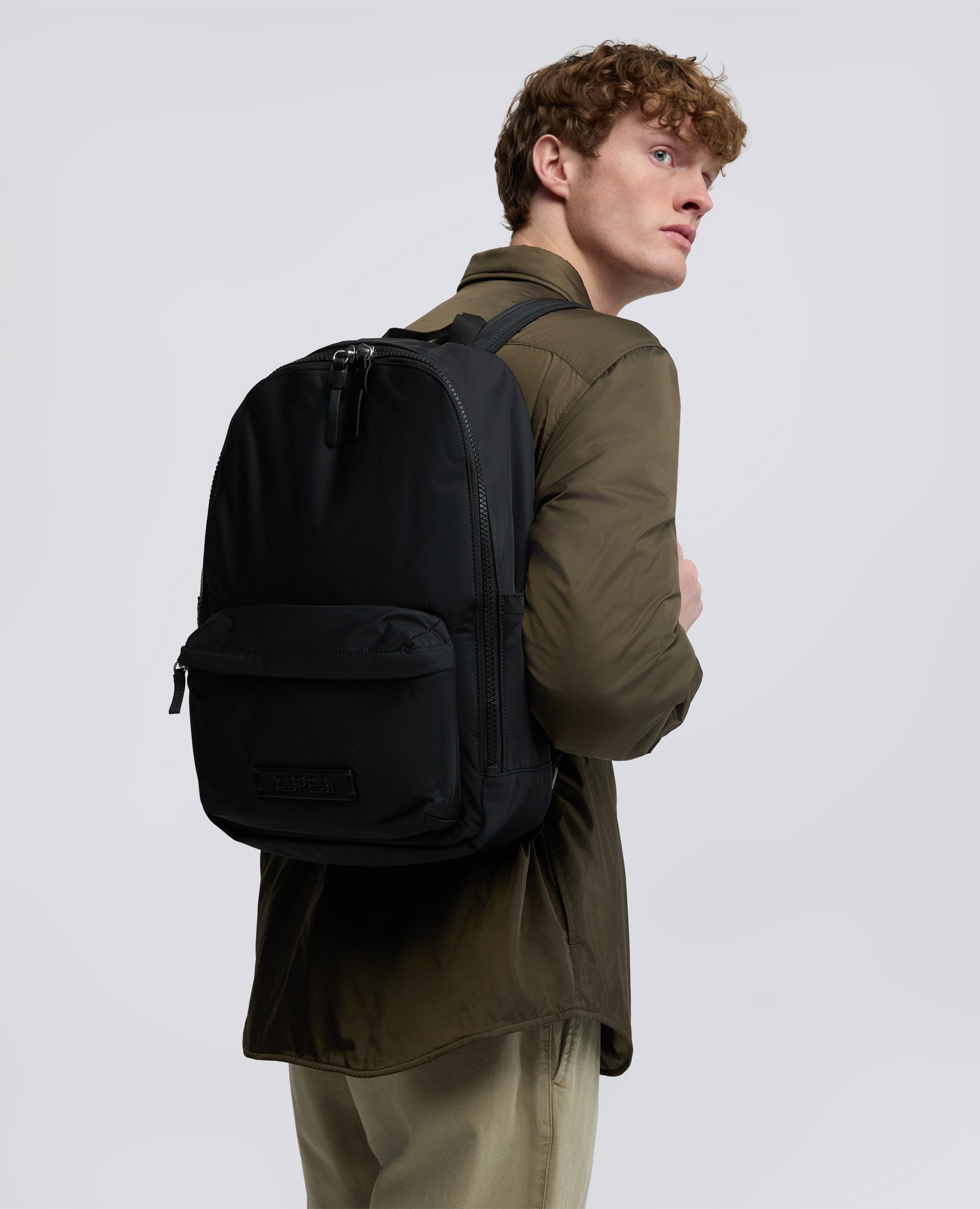 MOCHILA DE NAILON RECICLADO - NERO - ASPESI