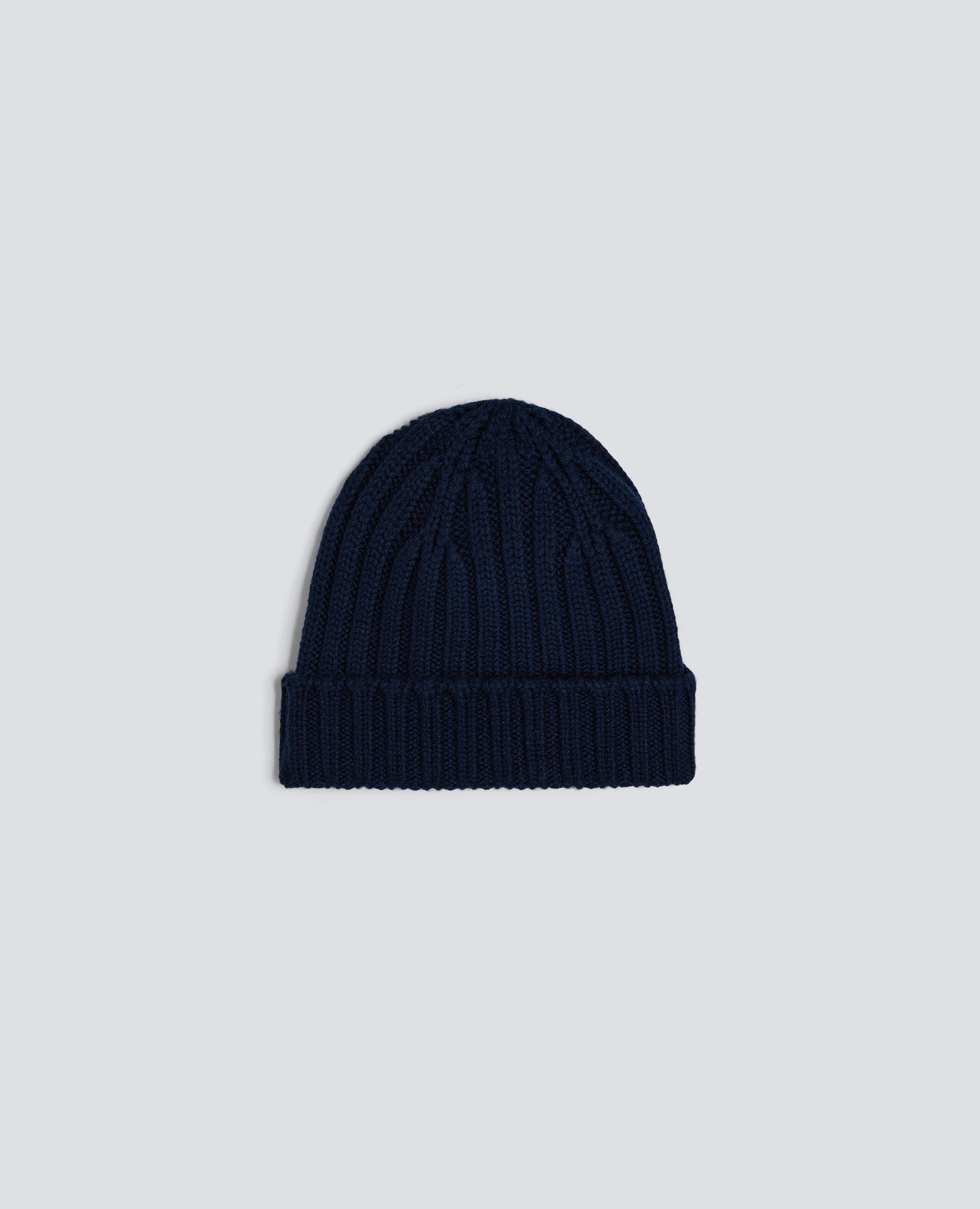 BONNET EN LAINE COTELEE - BLU - ASPESI