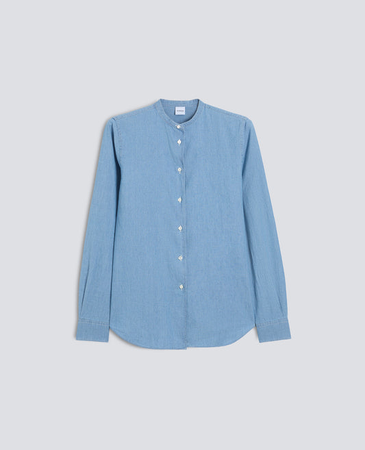 JAPANESE COTTON CHAMBRAY SHIRT - BLU - ASPESI