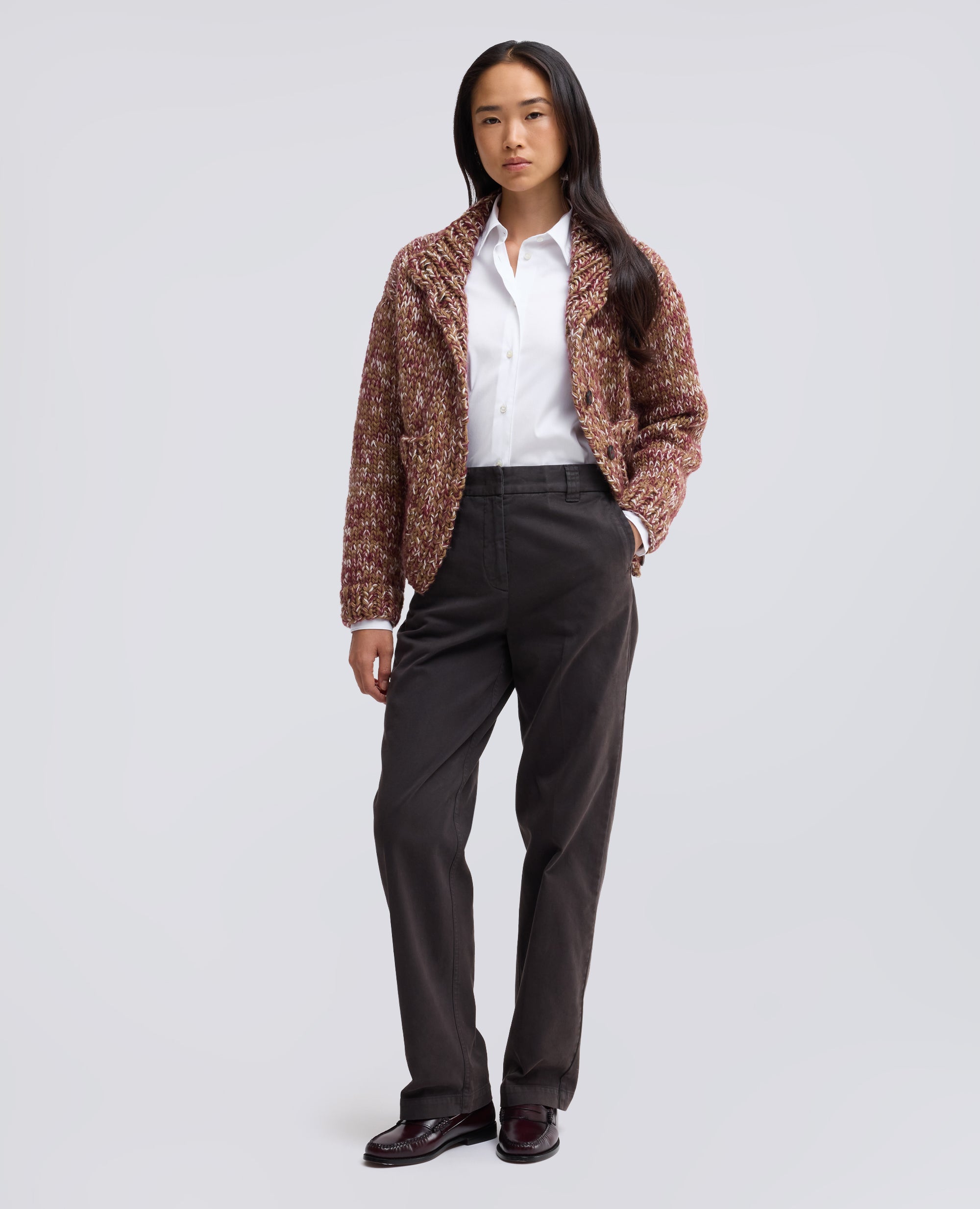 STRETCH COTTON-MIX-POPLIN-HEMD - BIANCO - ASPESI