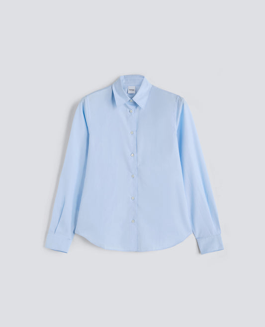 CAMICIA IN POPELINE DI COTONE - AZZURRO - ASPESI