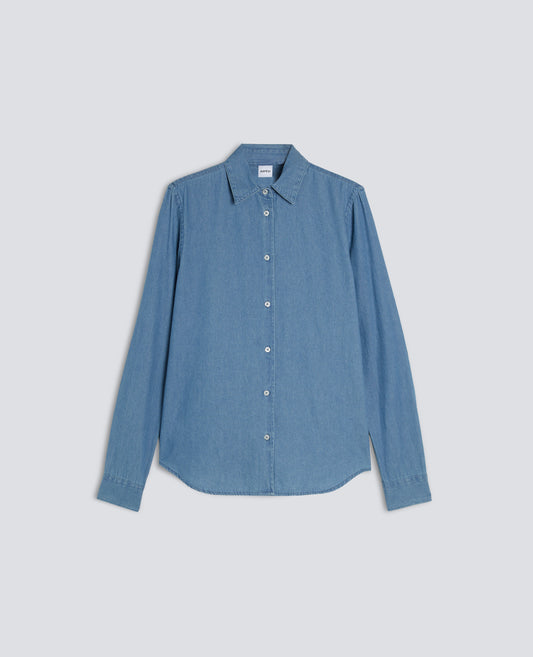 CAMICIA MOD.5422 IN DENIM DI COTONE - BLU - ASPESI