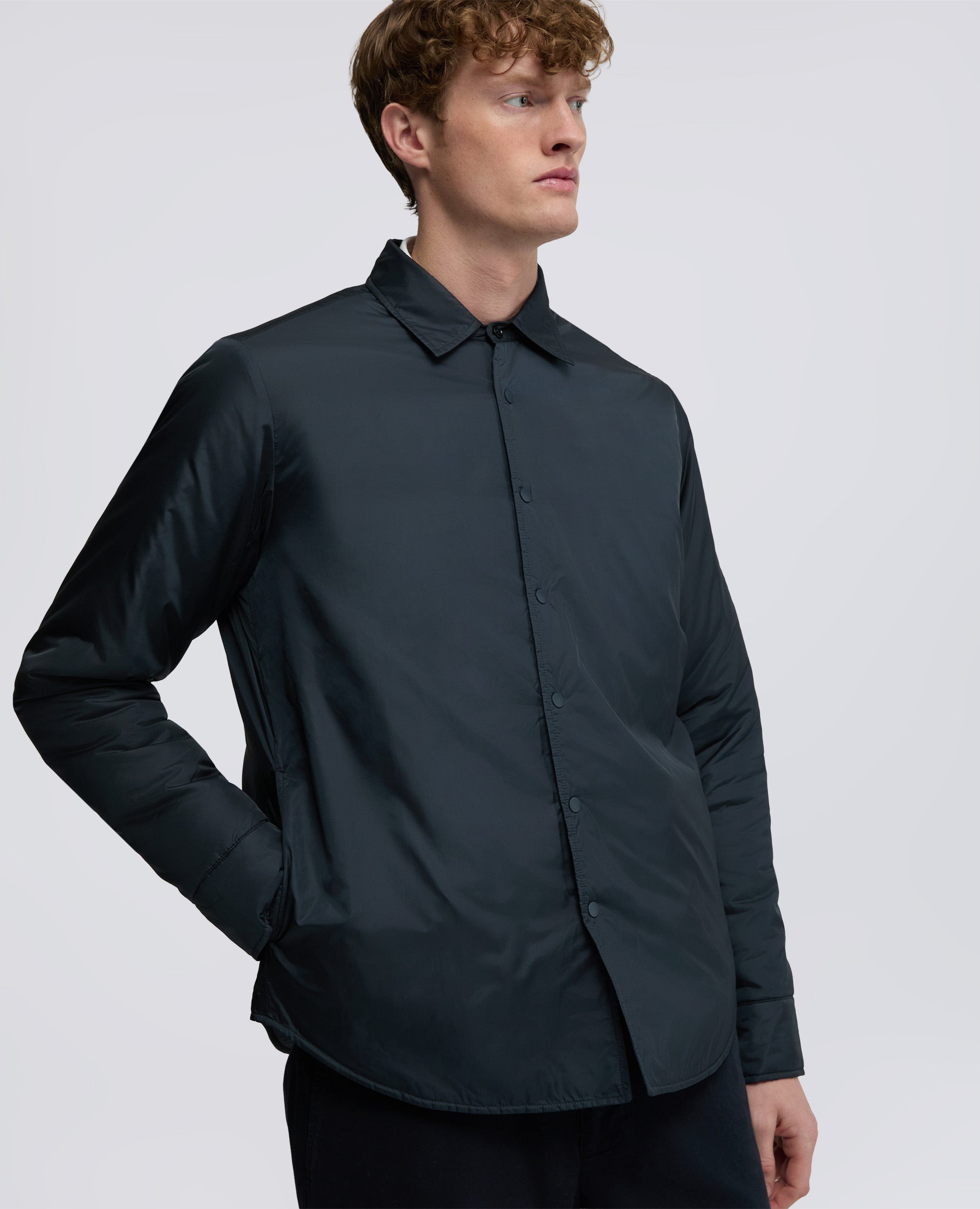OVERSHIRT IN NYLON IDROREPELLENTE - BLU - ASPESI