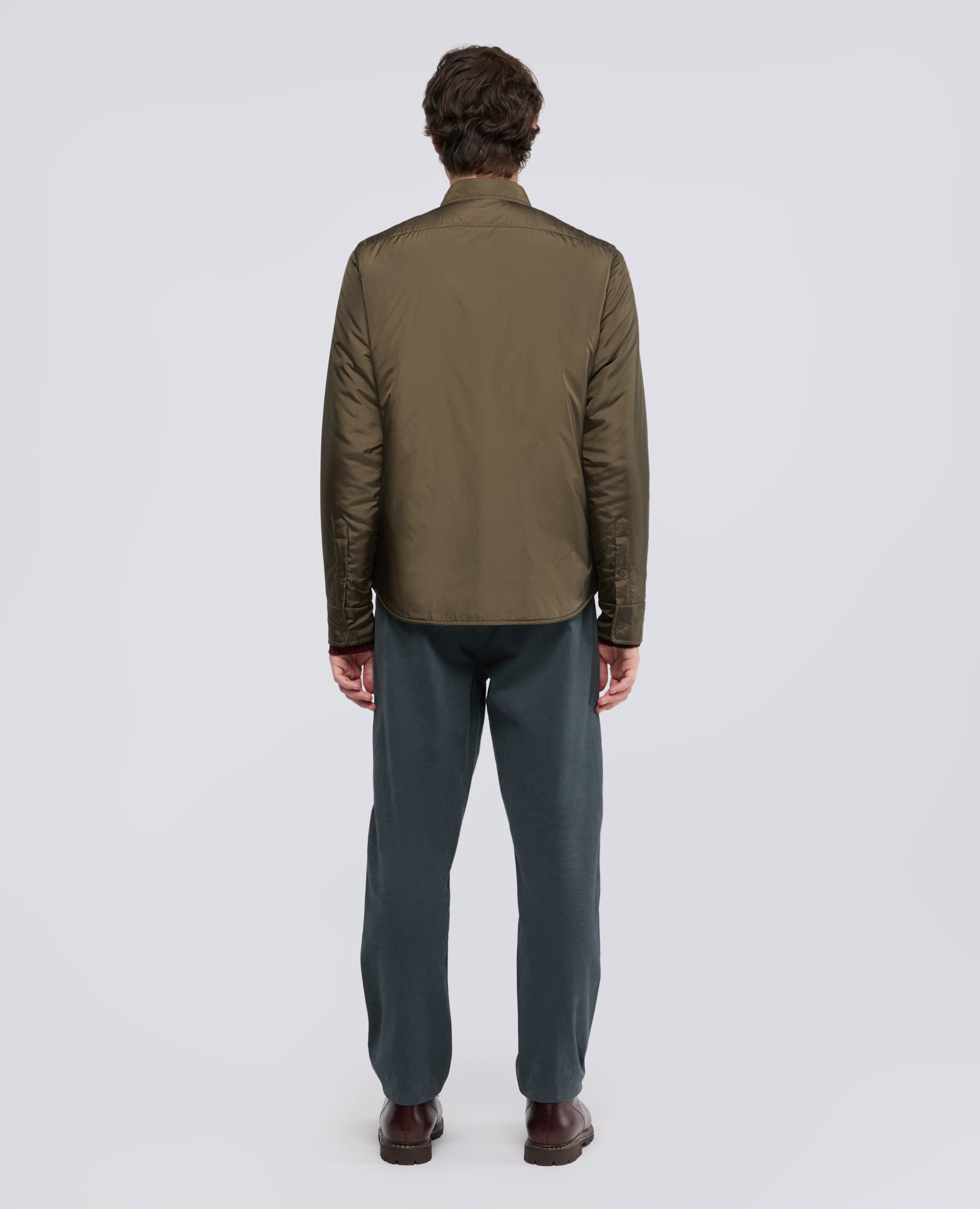 WASSERABWEISENDES NYLON-UBERHEMD - VERDE - ASPESI