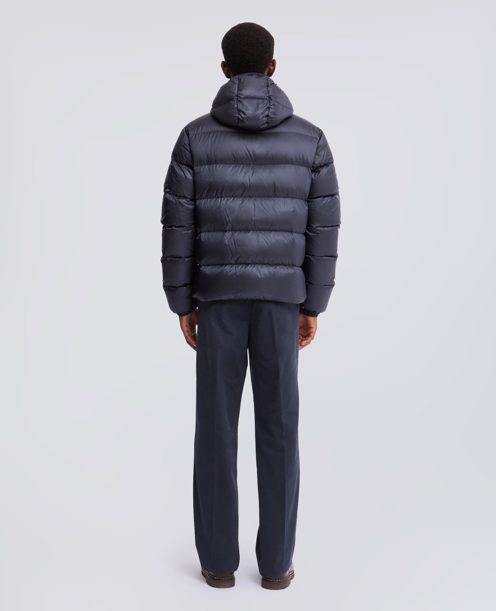 BUDD DOWN JACKET IN RIPSTOP - BLUE - ASPESI