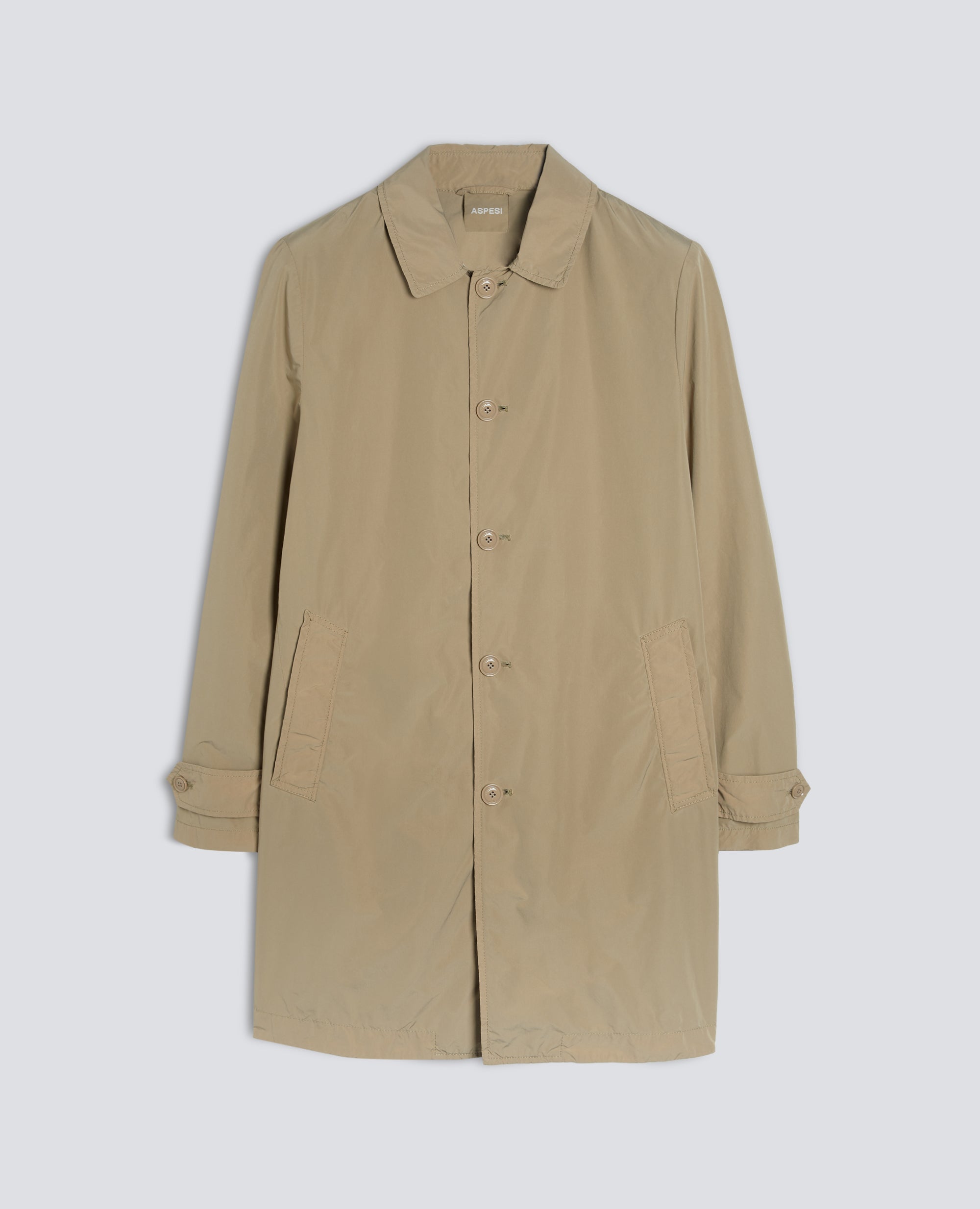IMPERMEABILE IN POLIESTERE E NYLON COMPATTO - BEIGE - ASPESI