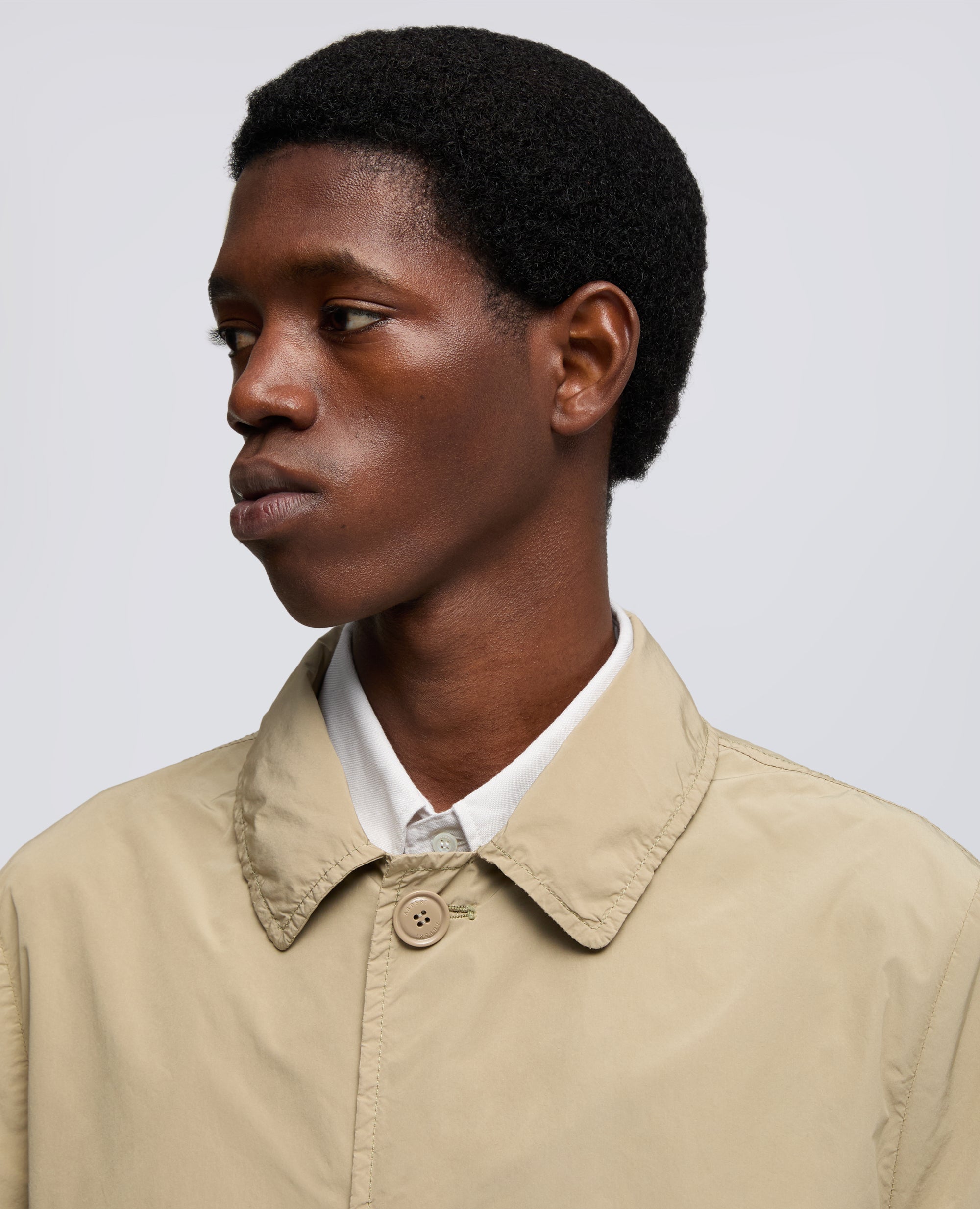 IMPERMEABILE IN POLIESTERE E NYLON COMPATTO - BEIGE - ASPESI