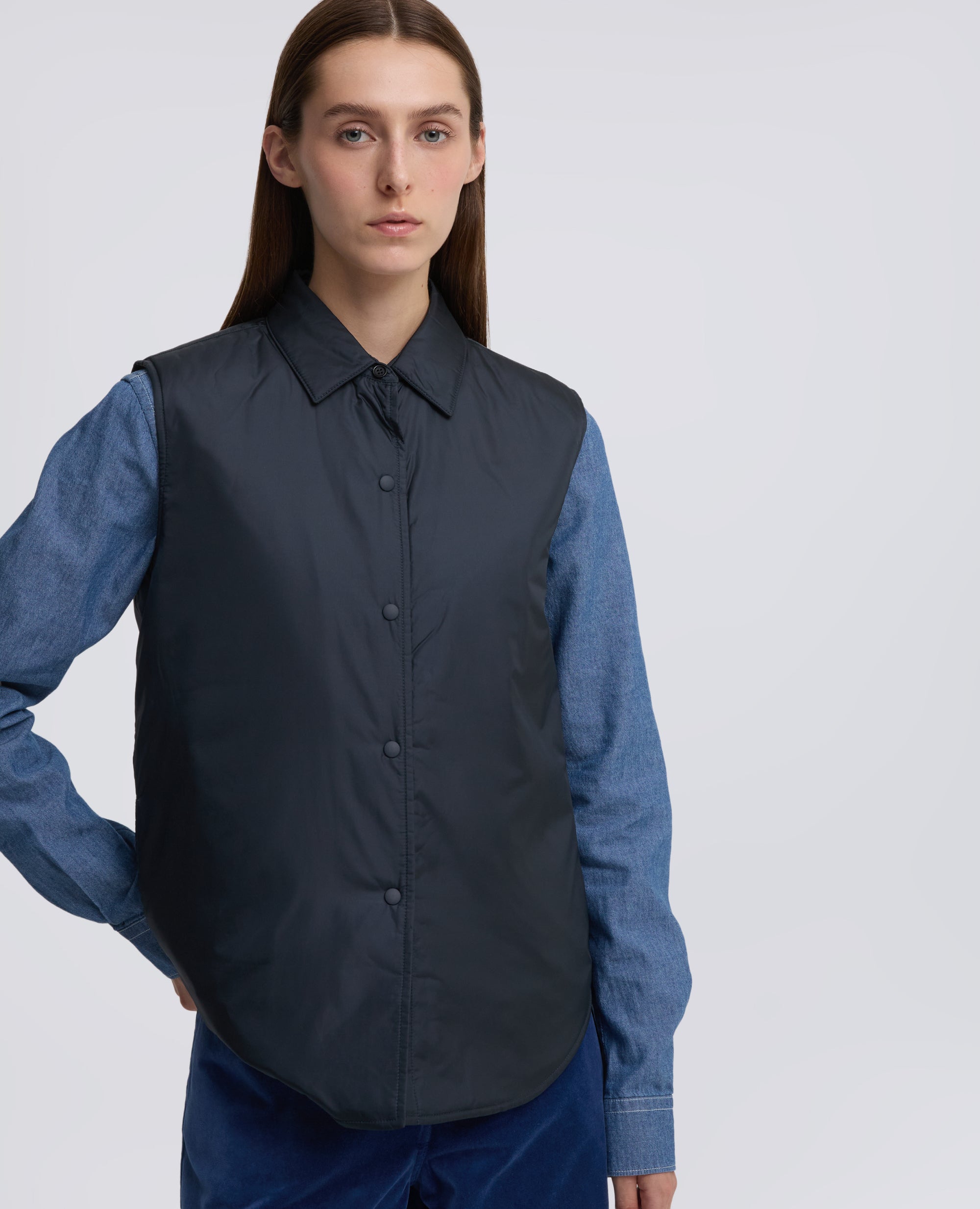 CHALECO DOT DE NYLON - BLU - ASPESI