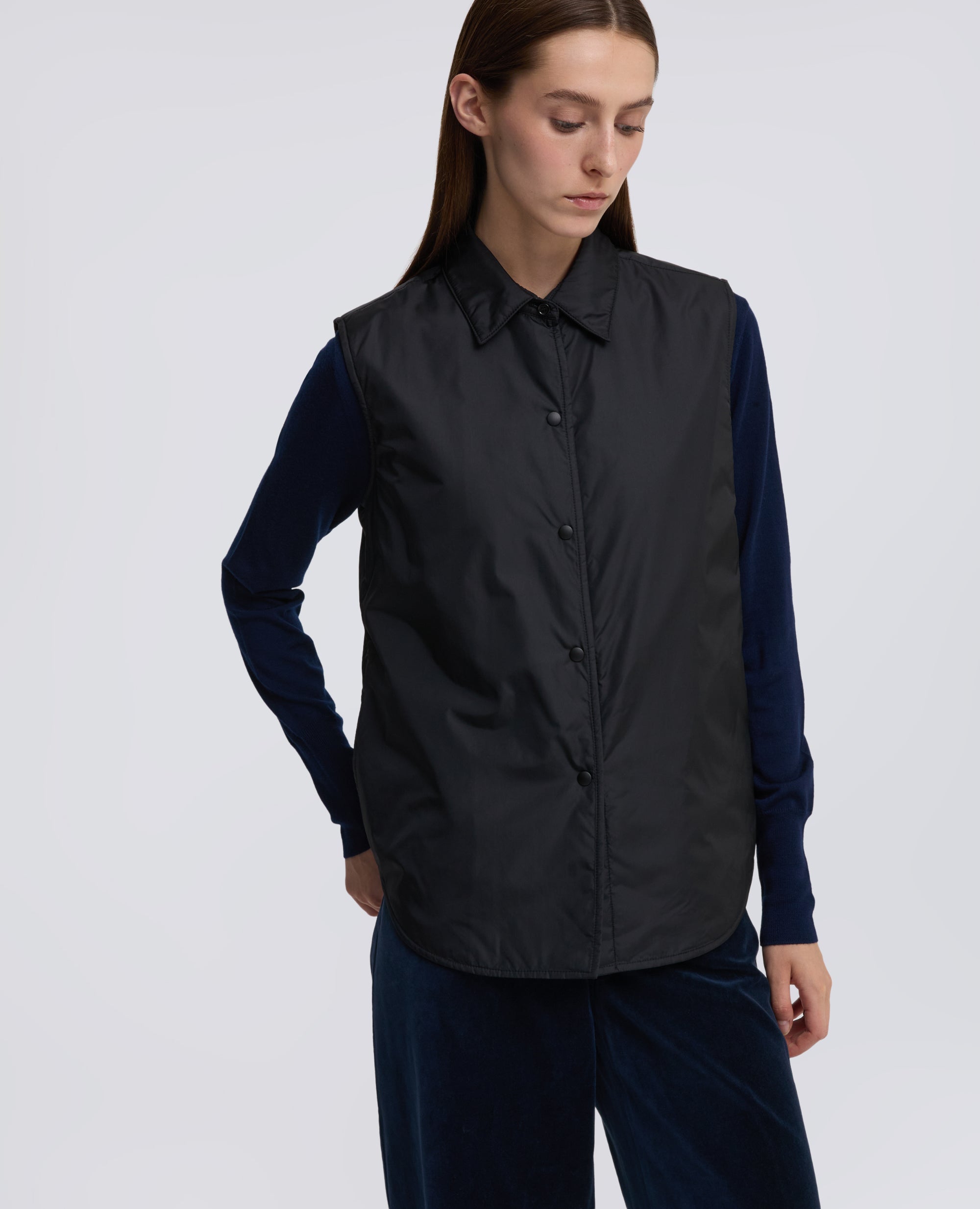 GILET EN NYLON DOT - NERO - ASPESI