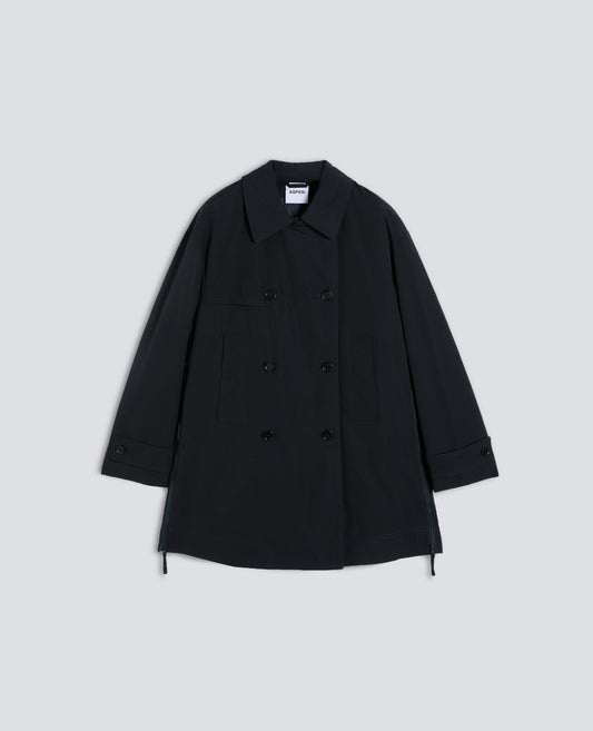 TRENCH CORTO SCARLETT IN MISTO COTONE - BLU - ASPESI