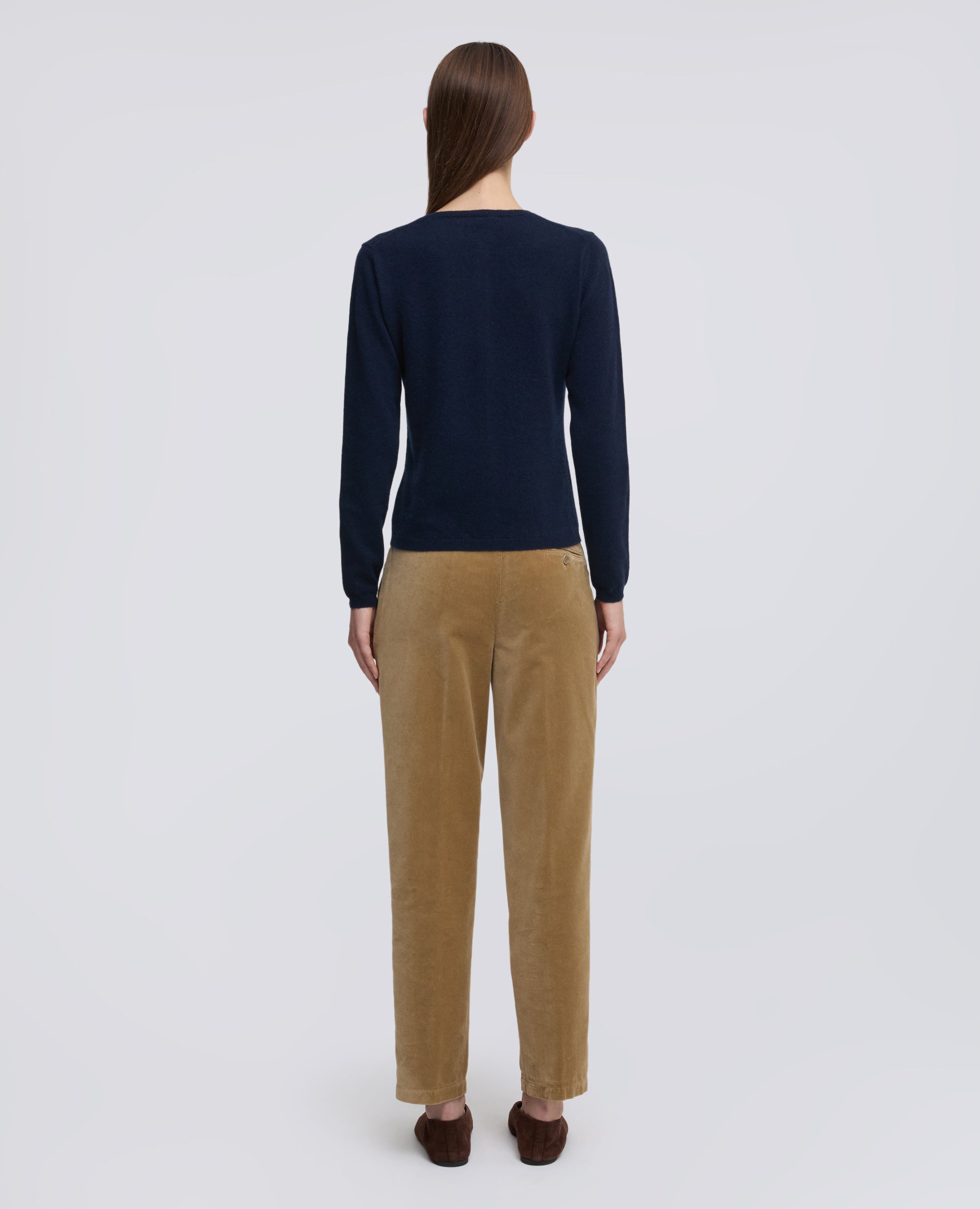 CARDIGAN EN CACHEMIRE - BLU - ASPESI