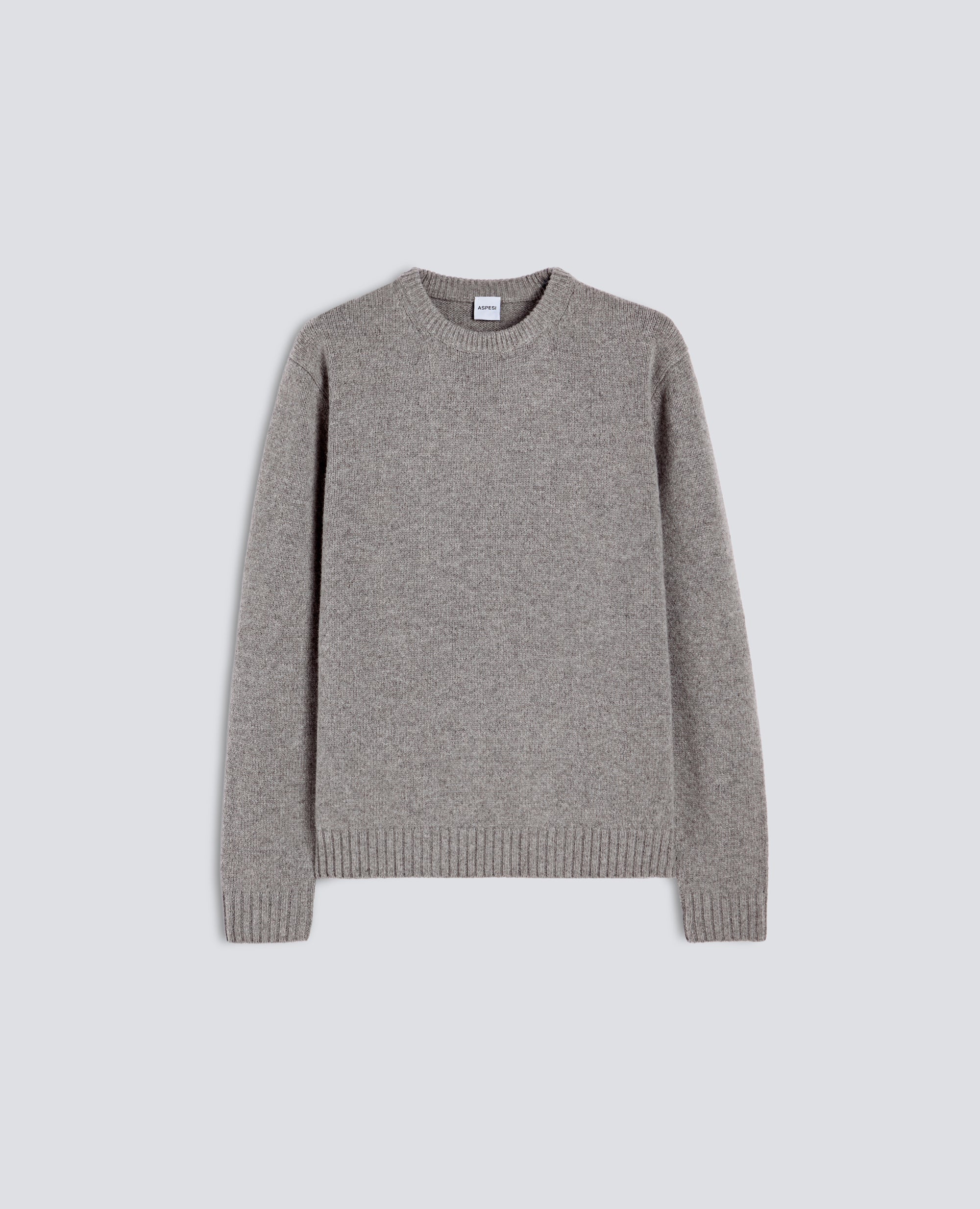 CREWNECK-PULLOVER AUS WOLLMISCHUNG - GRAU - ASPESI