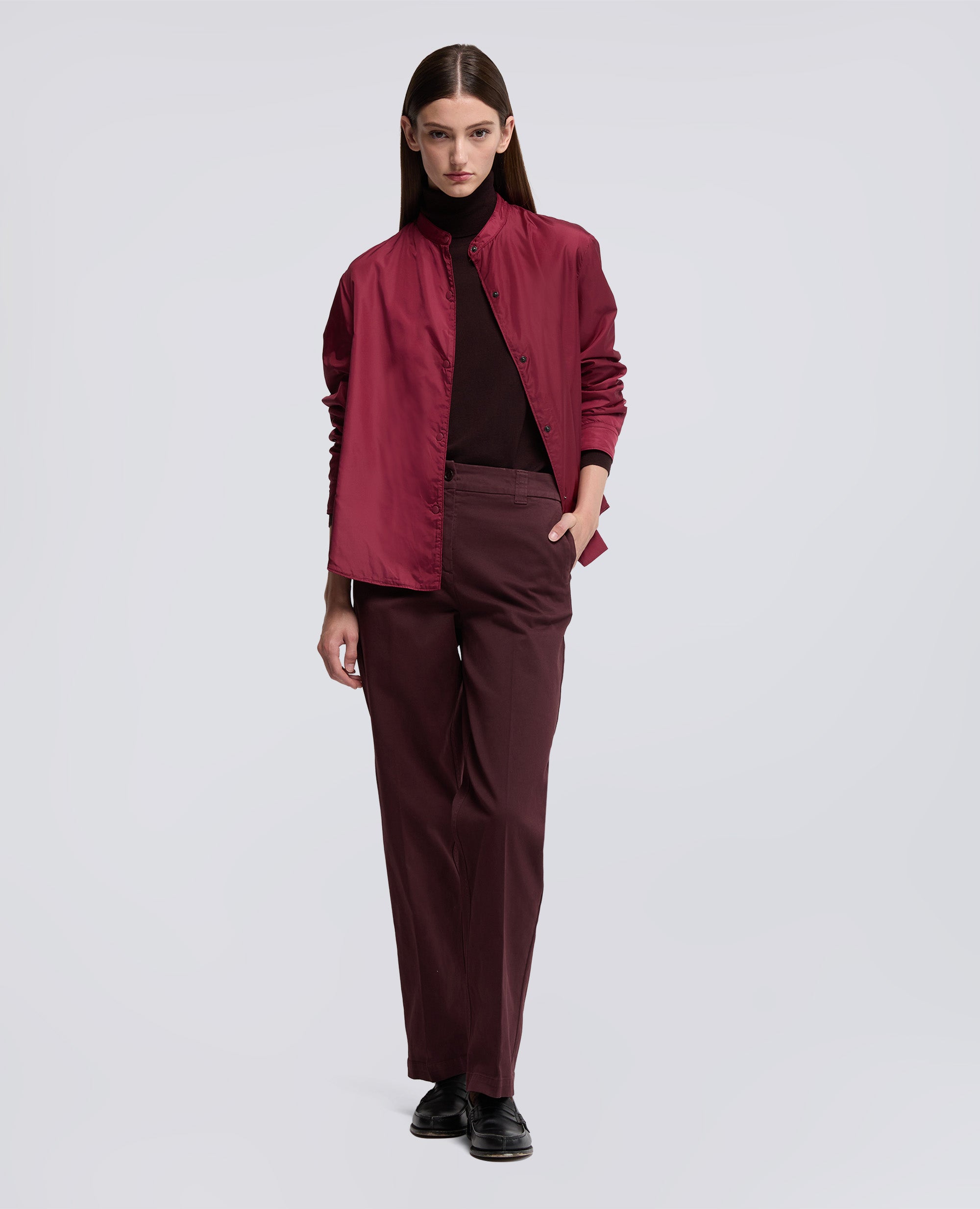GIACCA CAMICIA IN TAFFETÀ TECNICO - ROSSO - ASPESI