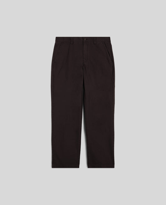 PANTALONE LAB IN TELA RUSTICA DI COTONE E LINO - MARRONE - ASPESI