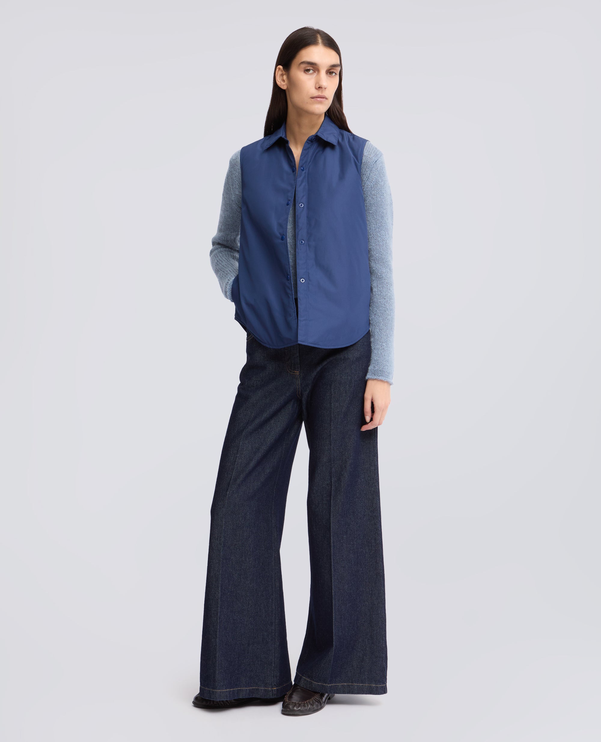 GILET DOT IN NYLON - BLU - ASPESI