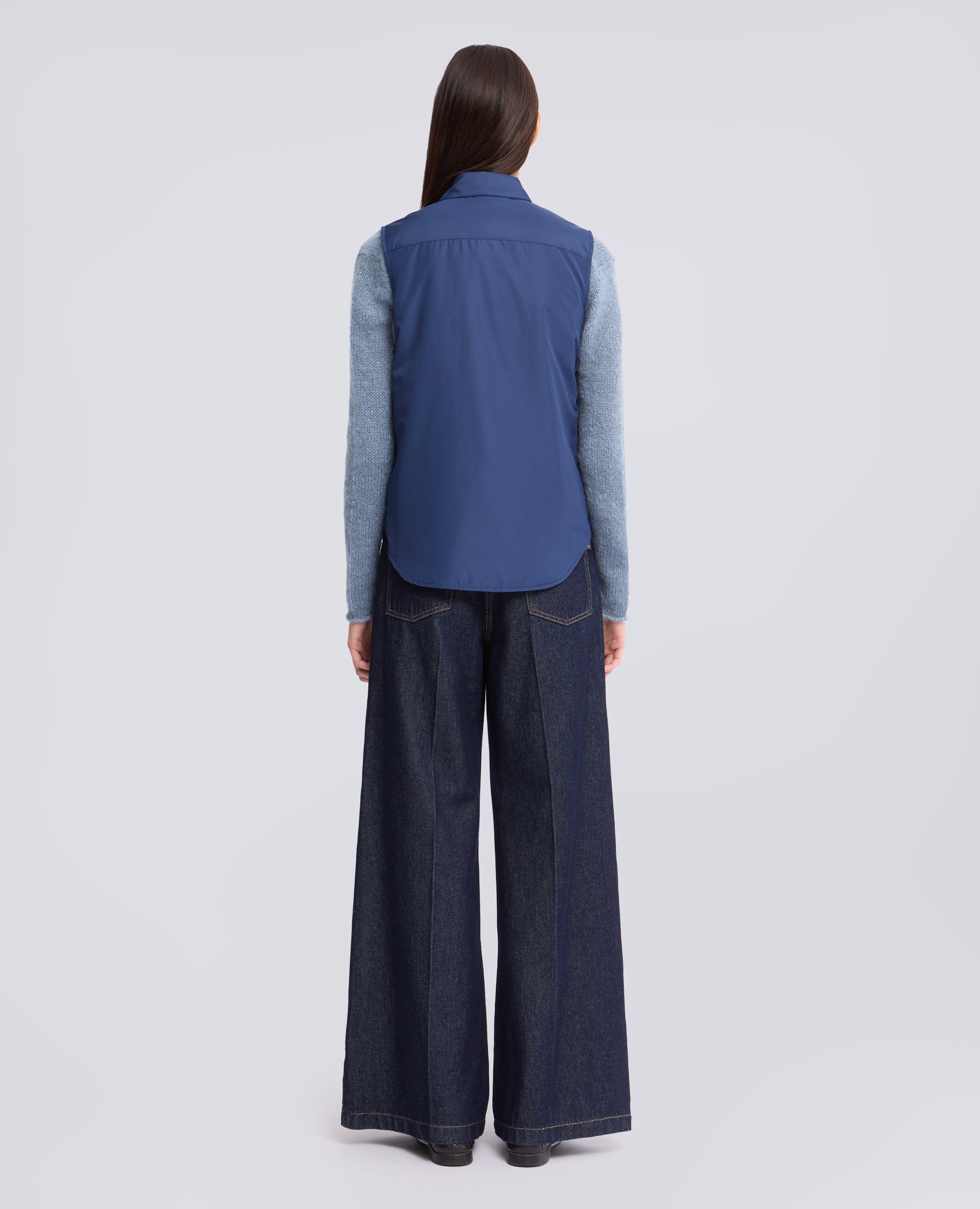 GILET DOT IN NYLON - BLU - ASPESI