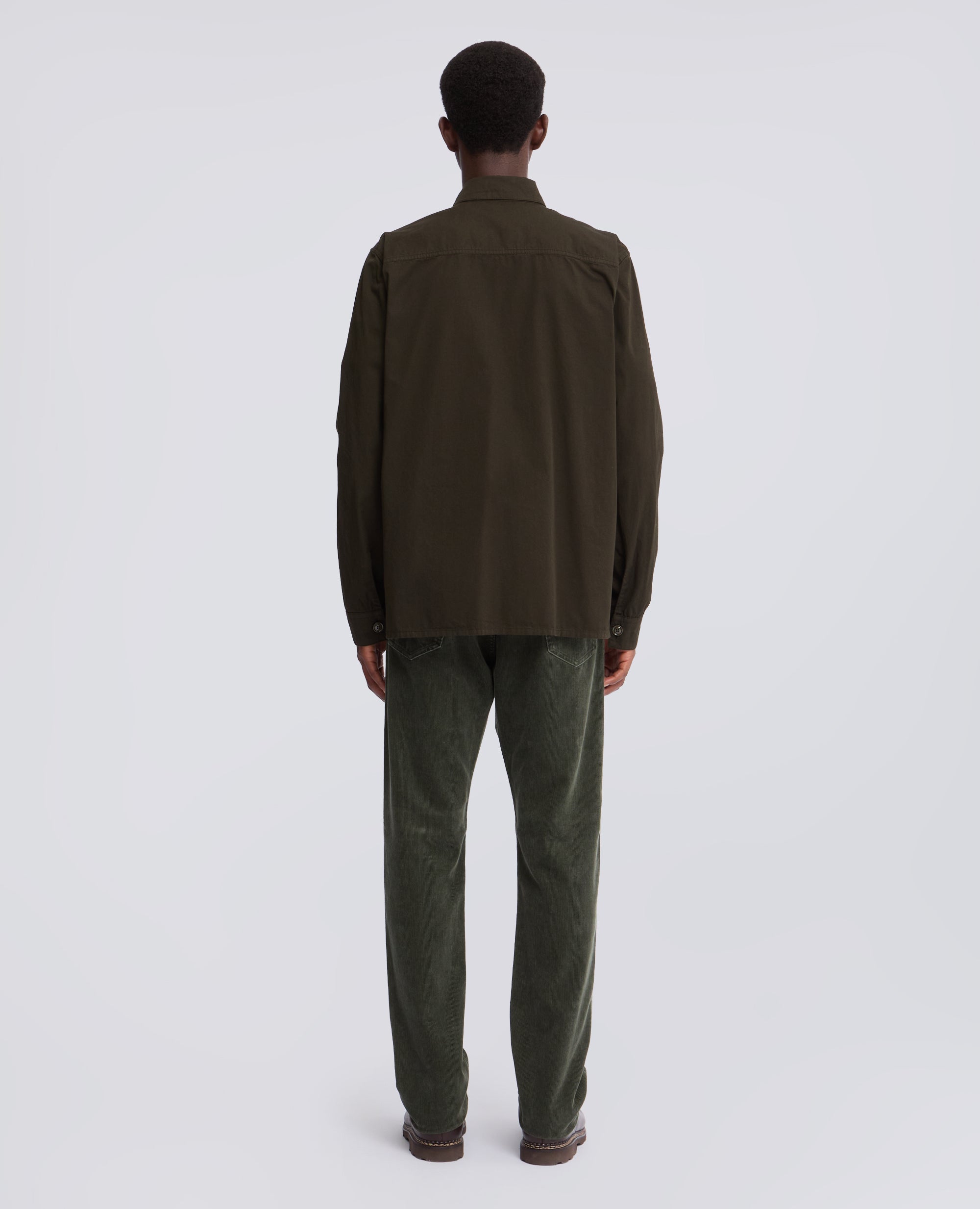 OVERSHIRT AUS STUCKGEFARBTER BAUMWOLL-GABARDINE - GRUN - ASPESI