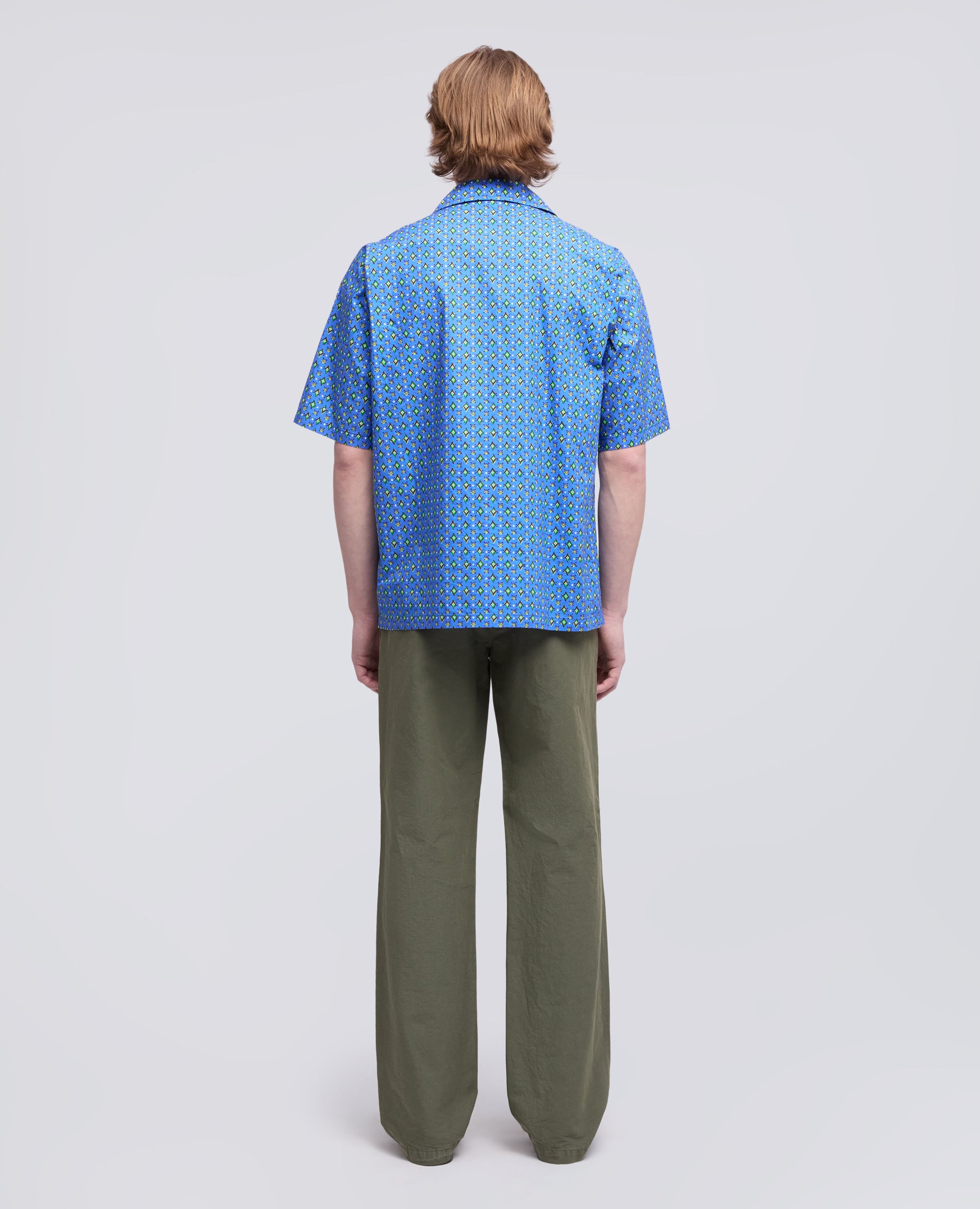 CAMICIA A MANICHE CORTE IN POPELINE DI COTONE - MULTICOLOR - ASPESI