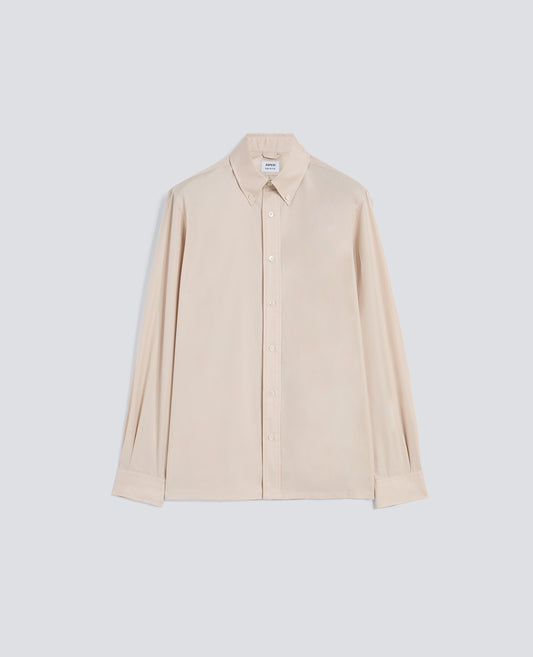 CAMICIA IN POPELINE DI COTONE BOX CUT - BEIGE - ASPESI