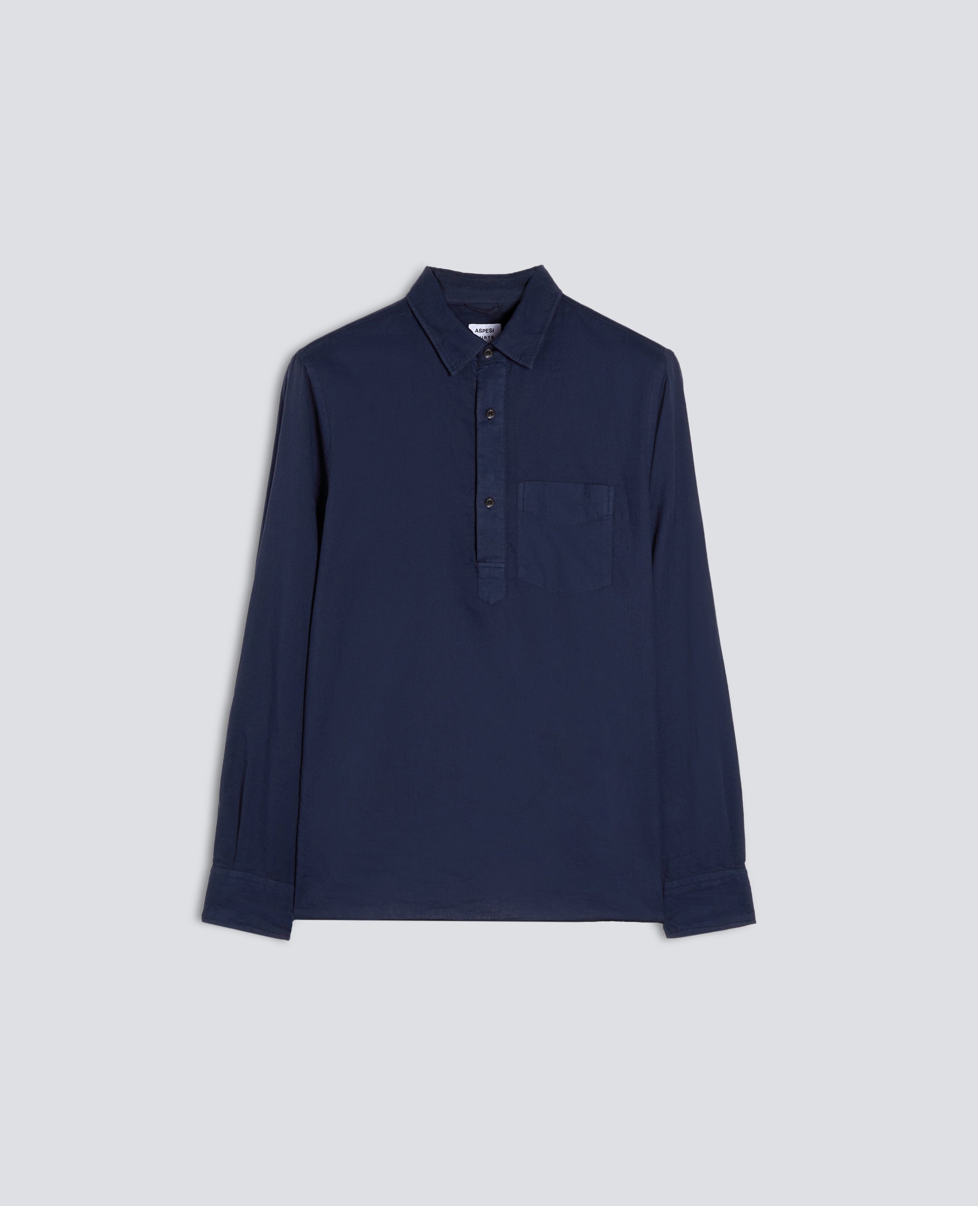CAMISA DOBLE EN VOILE DE ALGODON - BLU - ASPESI