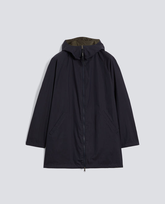 CHAQUETA REVERSIBLE DE SARGA DE ALGODON - BLU - ASPESI