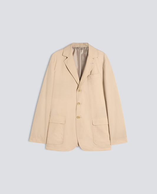 BLAZER IN LANA-POLIESTERE COMFORT - BEIGE - ASPESI