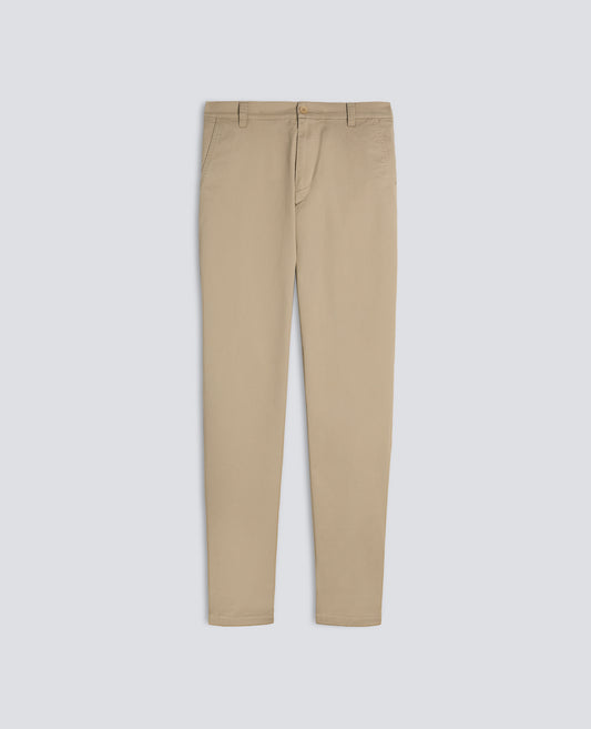 PANTALONE IN TWILL DI COTONE STRETCH - BEIGE - ASPESI