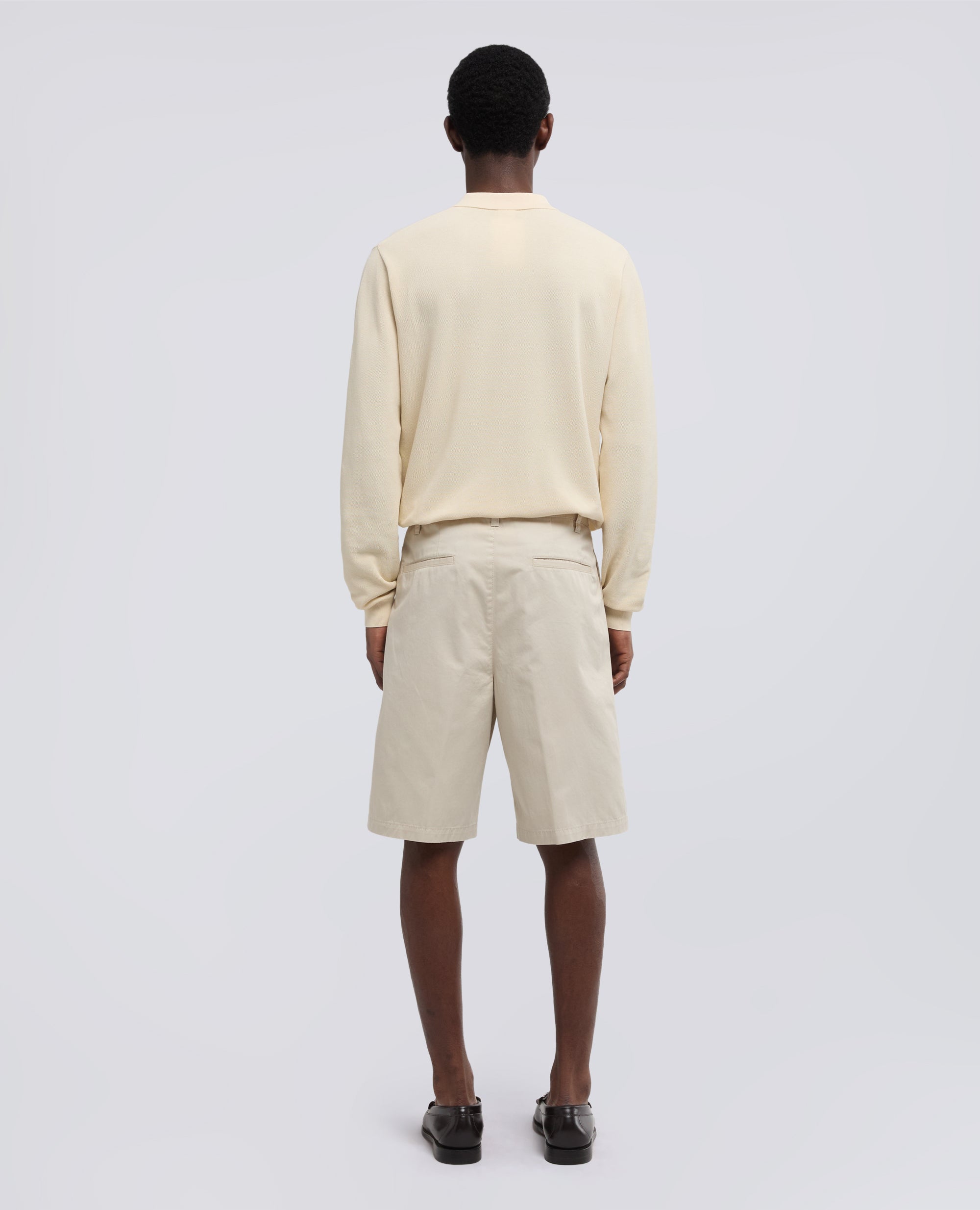 BERMUDA DOPPIA PINCE IN MICRO TWILL DI COTONE - BEIGE - ASPESI