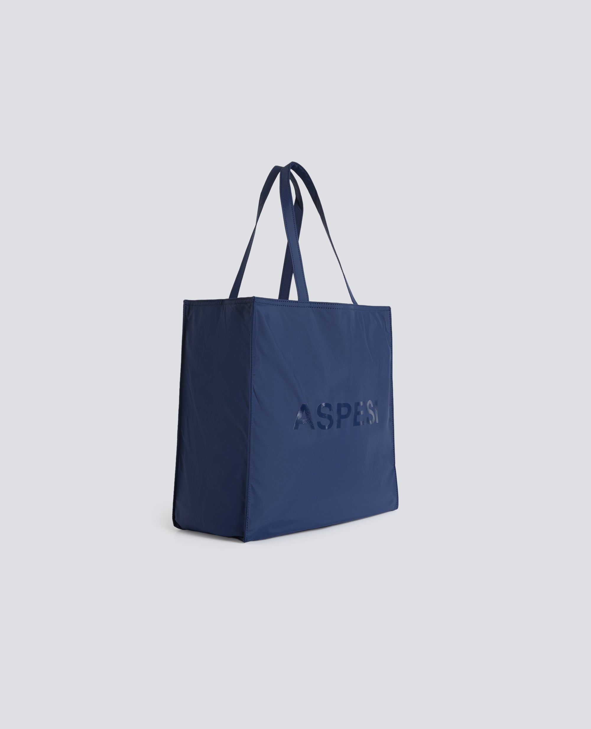 BORSA SHOPPING IN NYLON - BLU - ASPESI