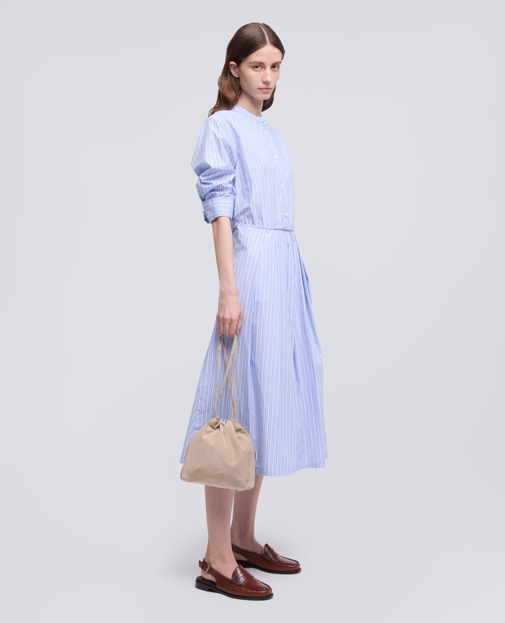 BORSA A SACCHETTO CON TRACOLLA - BEIGE - ASPESI