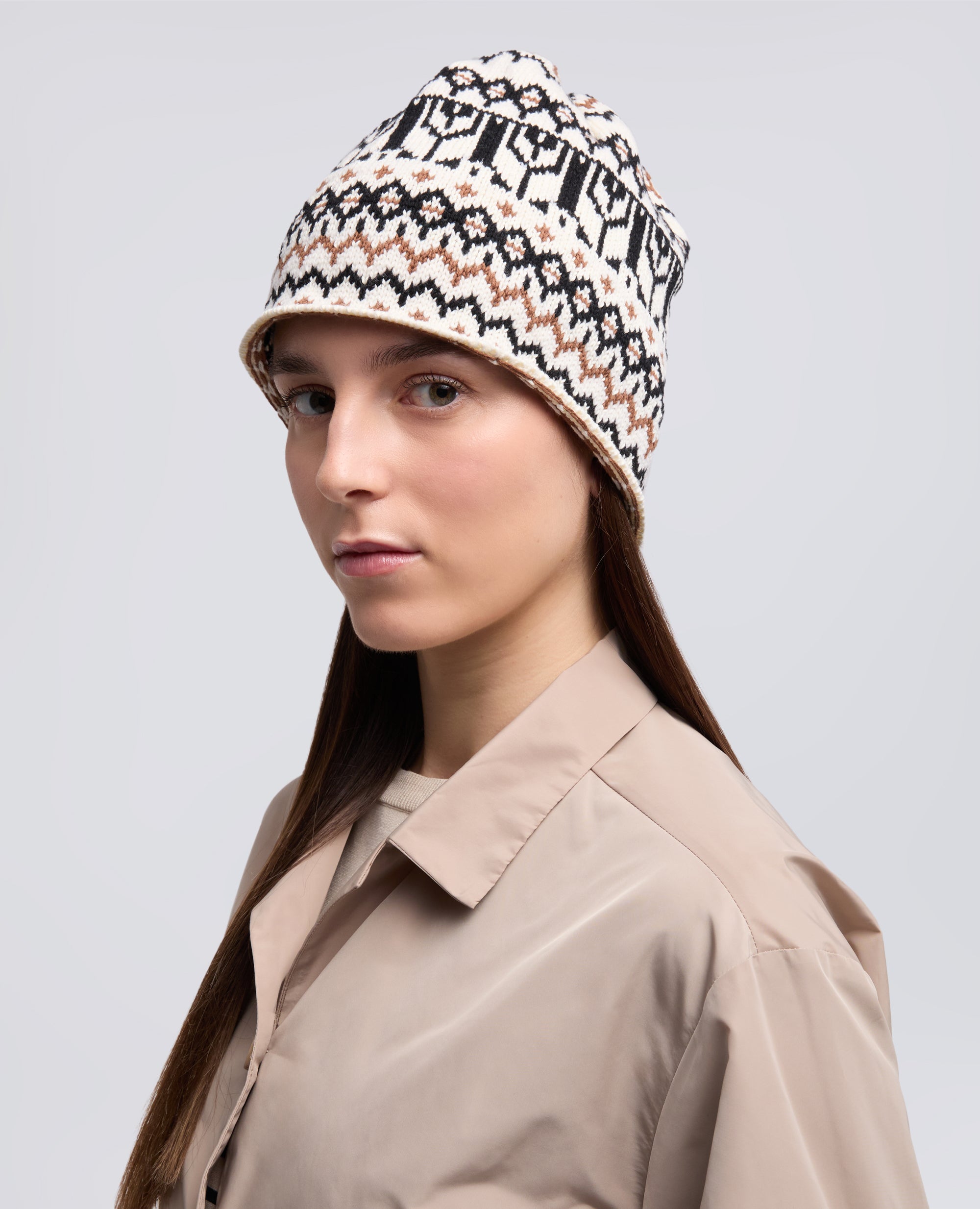 HUT AUS EINER MISCHUNG AUS BAUMWOLLE, HANF UND WOLLE - MULTICOLOR - ASPESI