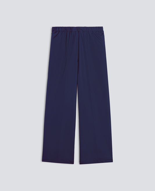 PANTALON EN COTON POPELINE - BLU - ASPESI