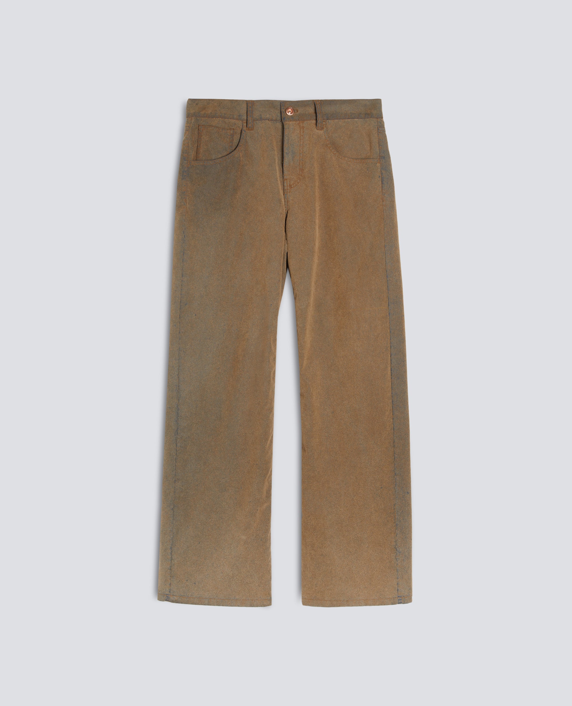 PANTALONE IN CHAMBRAY FLOCCATO - BEIGE - ASPESI