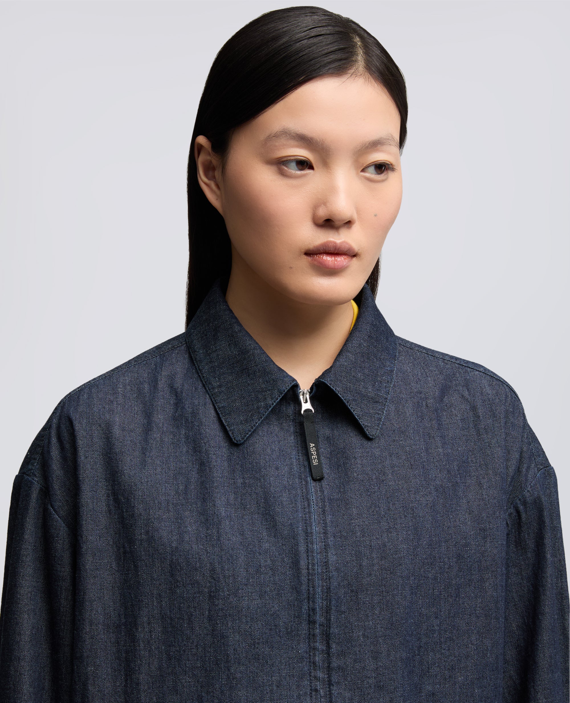 LIGHTWEIGHT DENIM JACKET - BLU - ASPESI