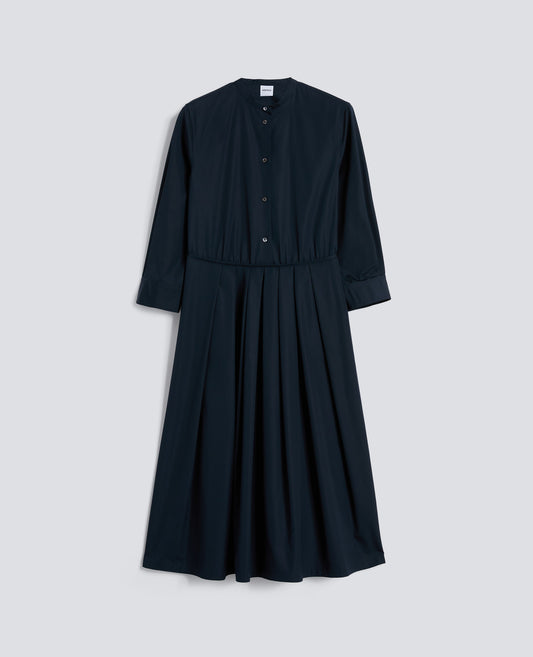 COTTON POPLIN DRESS - BLU - ASPESI