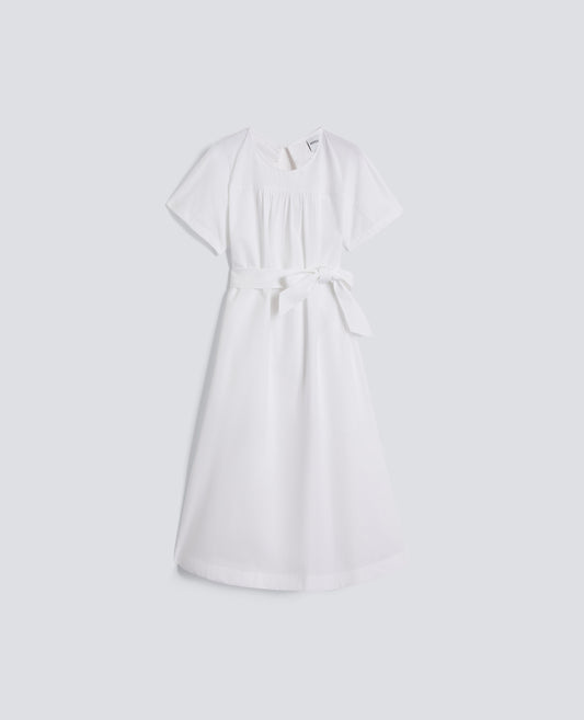 COTTON POPLIN DRESS - BIANCO - ASPESI