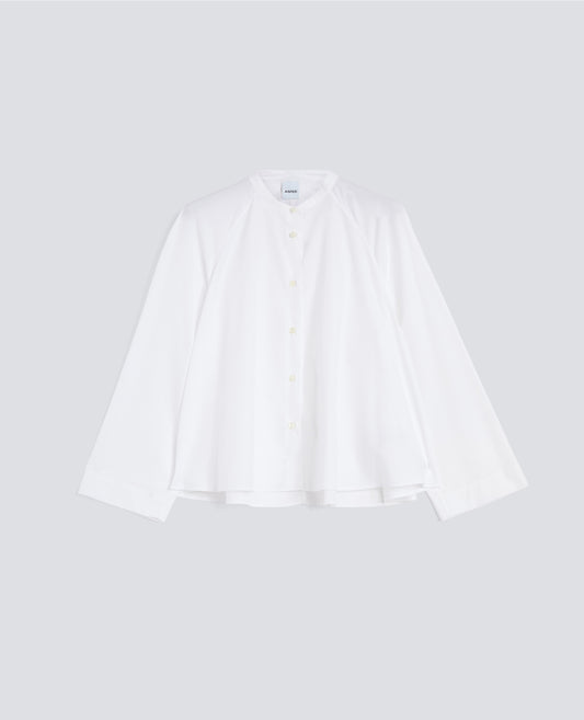 CHEMISE EN POPELINE DE COTON - BIANCO - ASPESI