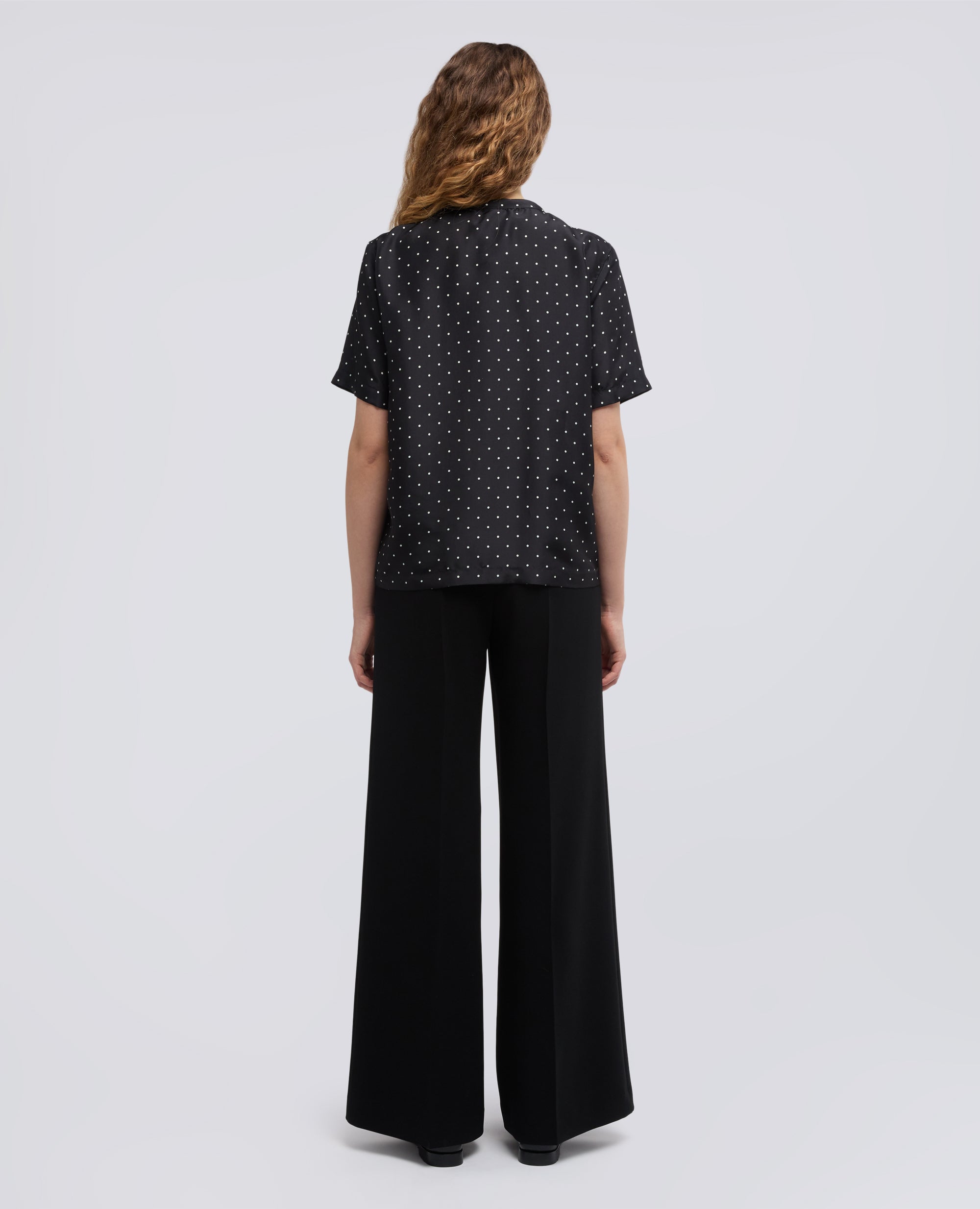 T-SHIRT EN SOIE HABUTAI - NERO - ASPESI