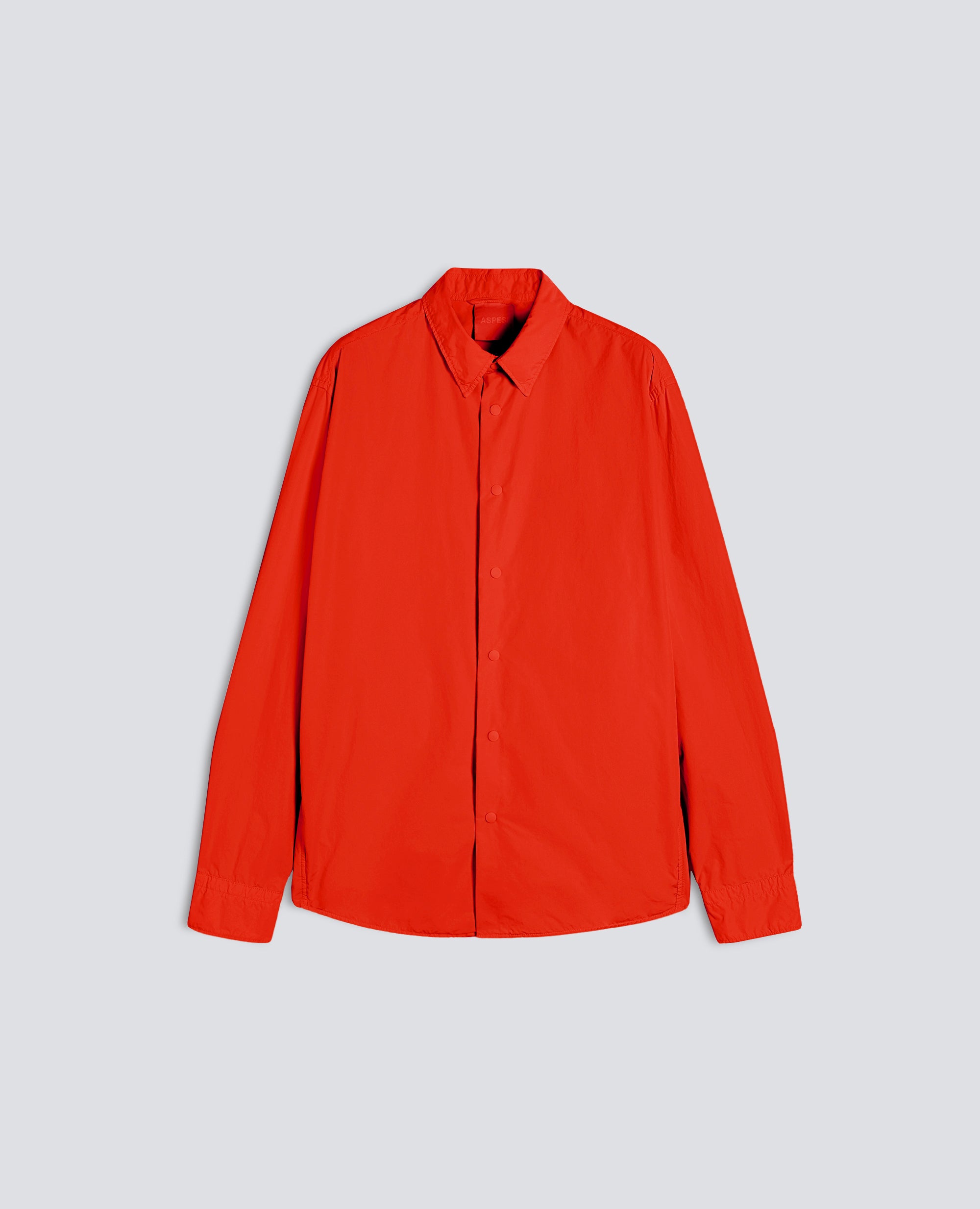 POLYESTER AND NYLON WATER REPELLENT SHIRT - RED - ASPESI