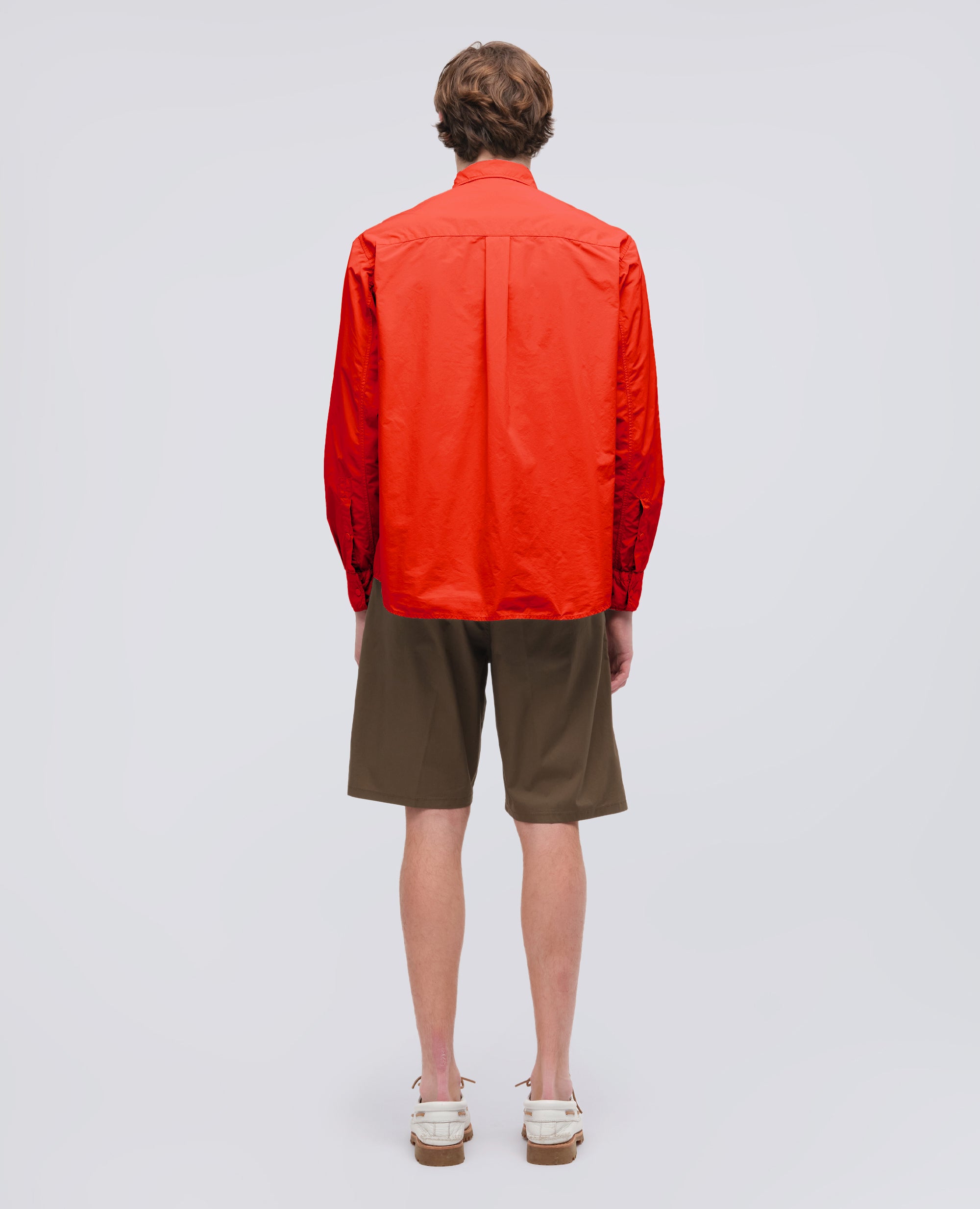 POLYESTER AND NYLON WATER REPELLENT SHIRT - RED - ASPESI