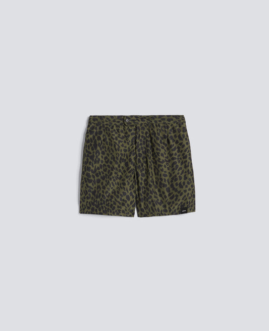 SWIMSUIT IN WATER REPELLENT PRINTED POLYESTER - VERDE - ASPESI