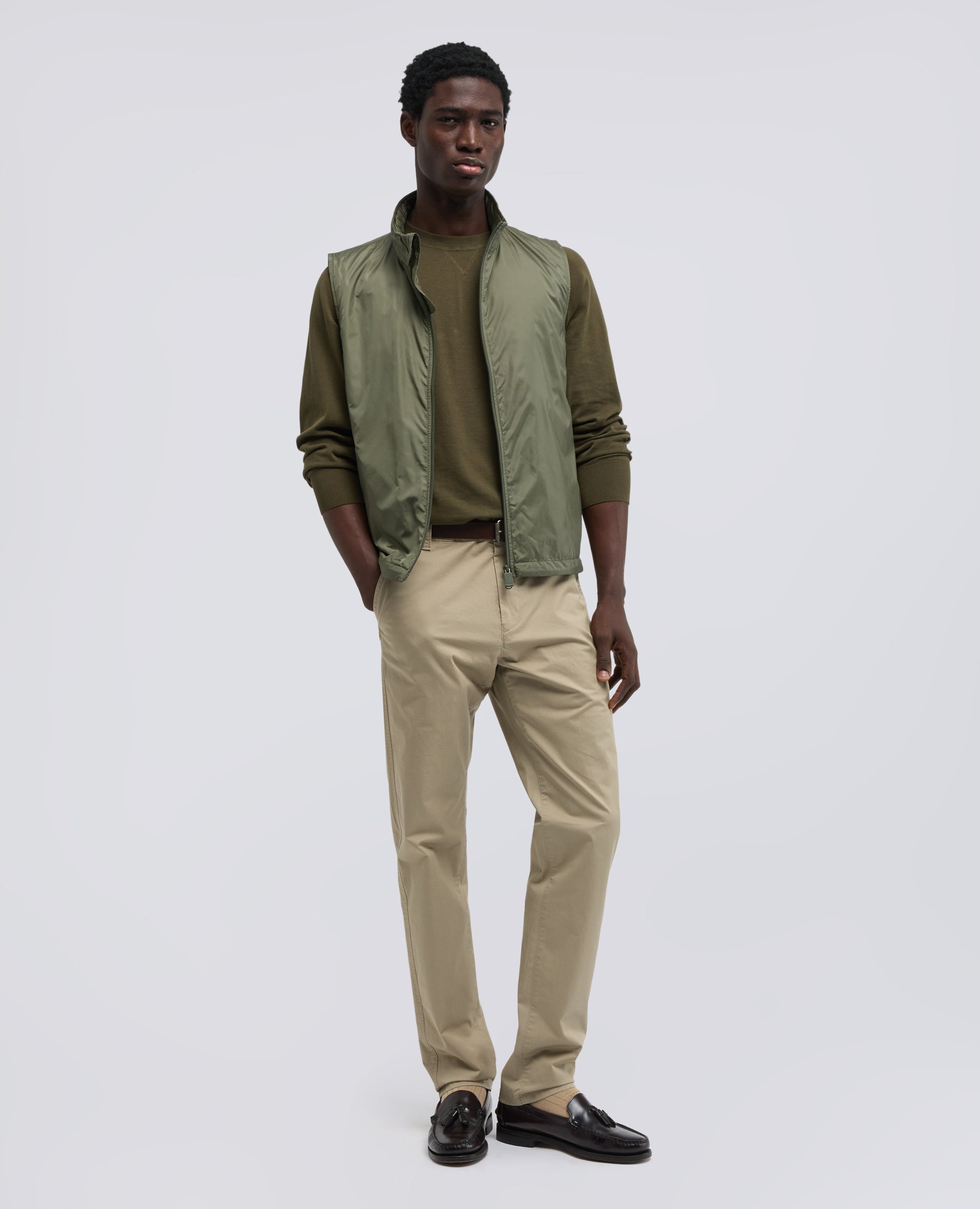 GILET VERNES IN NYLON - VERDE - ASPESI