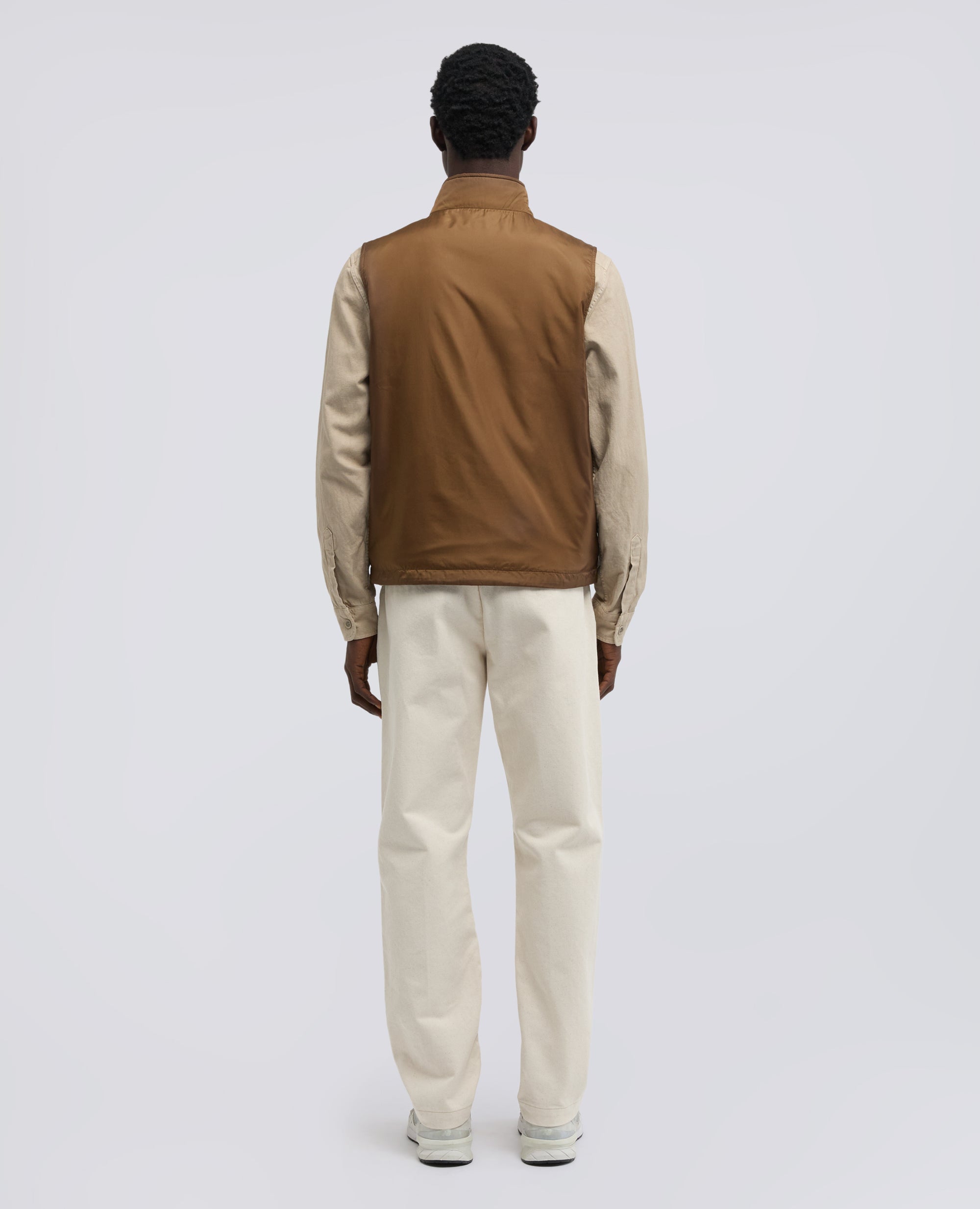 GILET VERNES IN NYLON - MARRONE - ASPESI