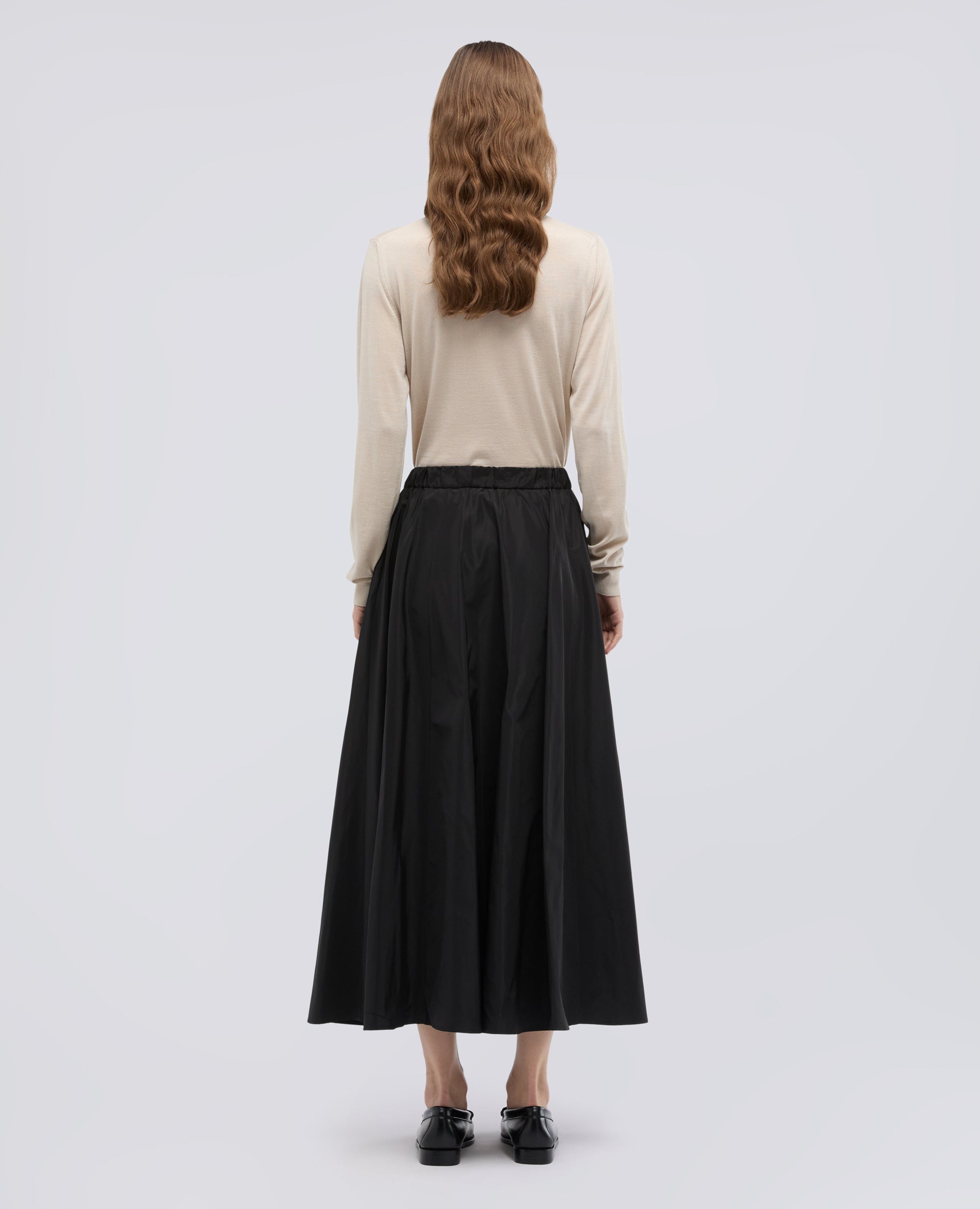 ROCK AUS TECHNISCHEM POLYESTER - NERO - ASPESI