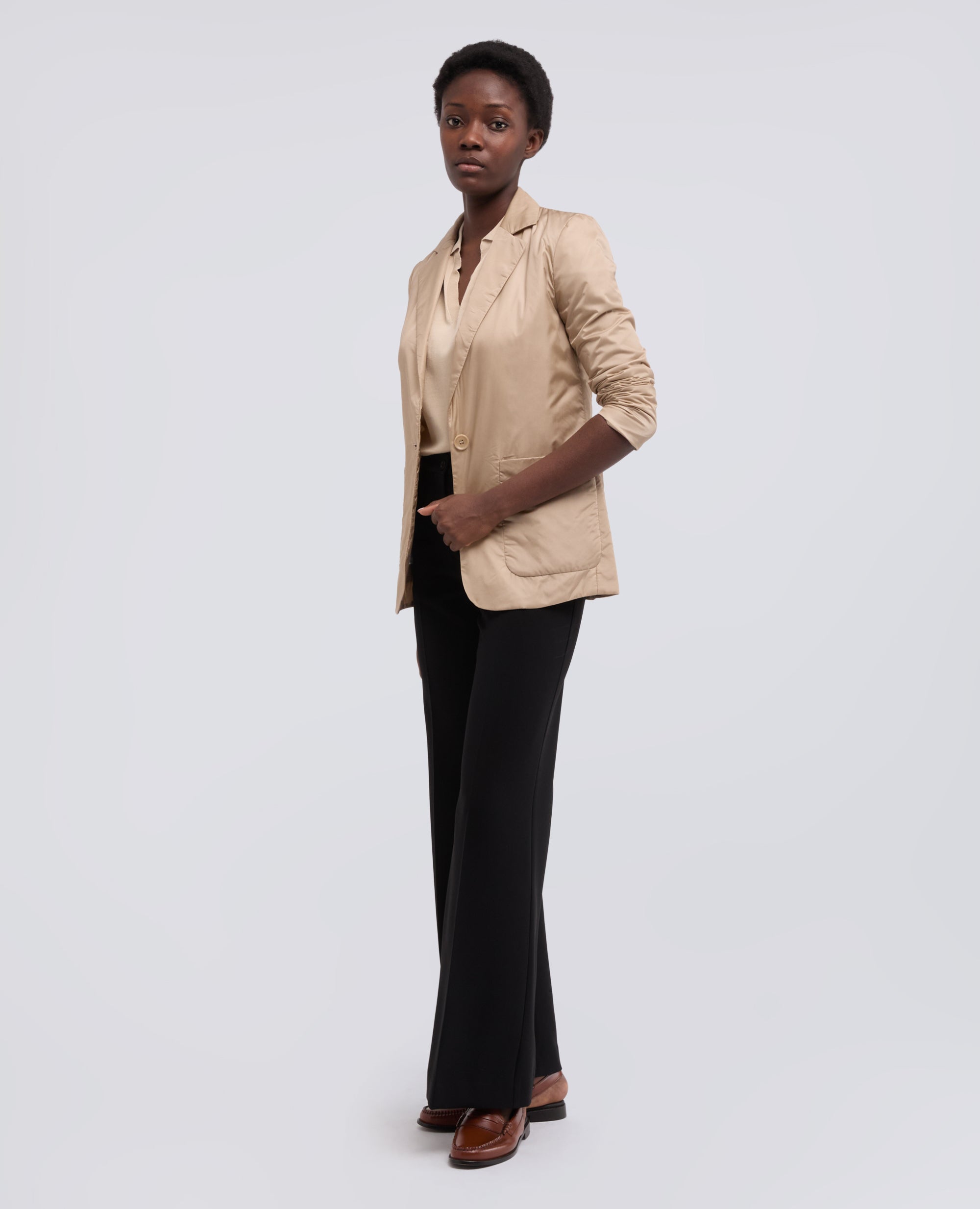 CHAQUETA DE NYLON ACOLCHADA - BEIGE - ASPESI